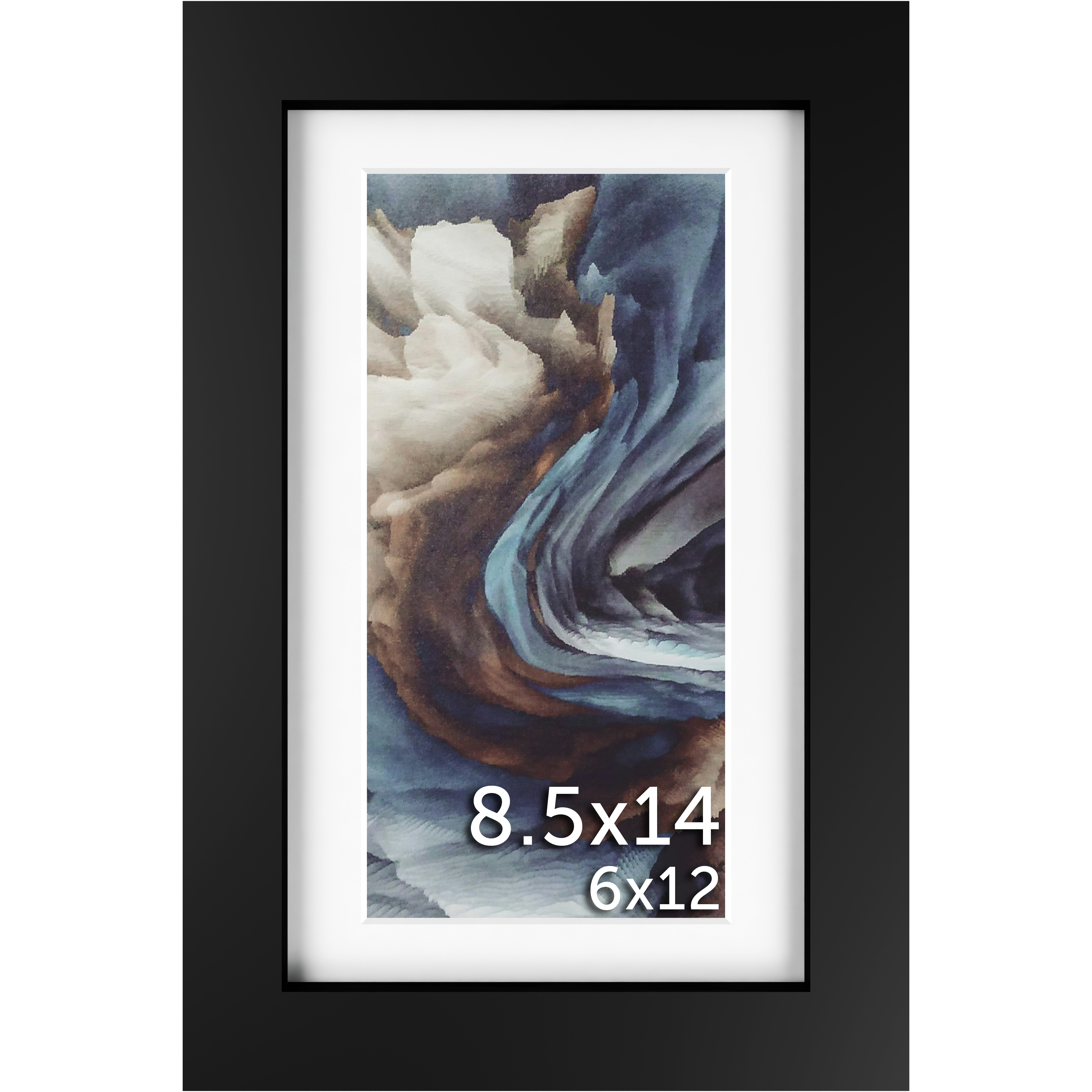 8.5x14 Matted Frame - Frame Amo