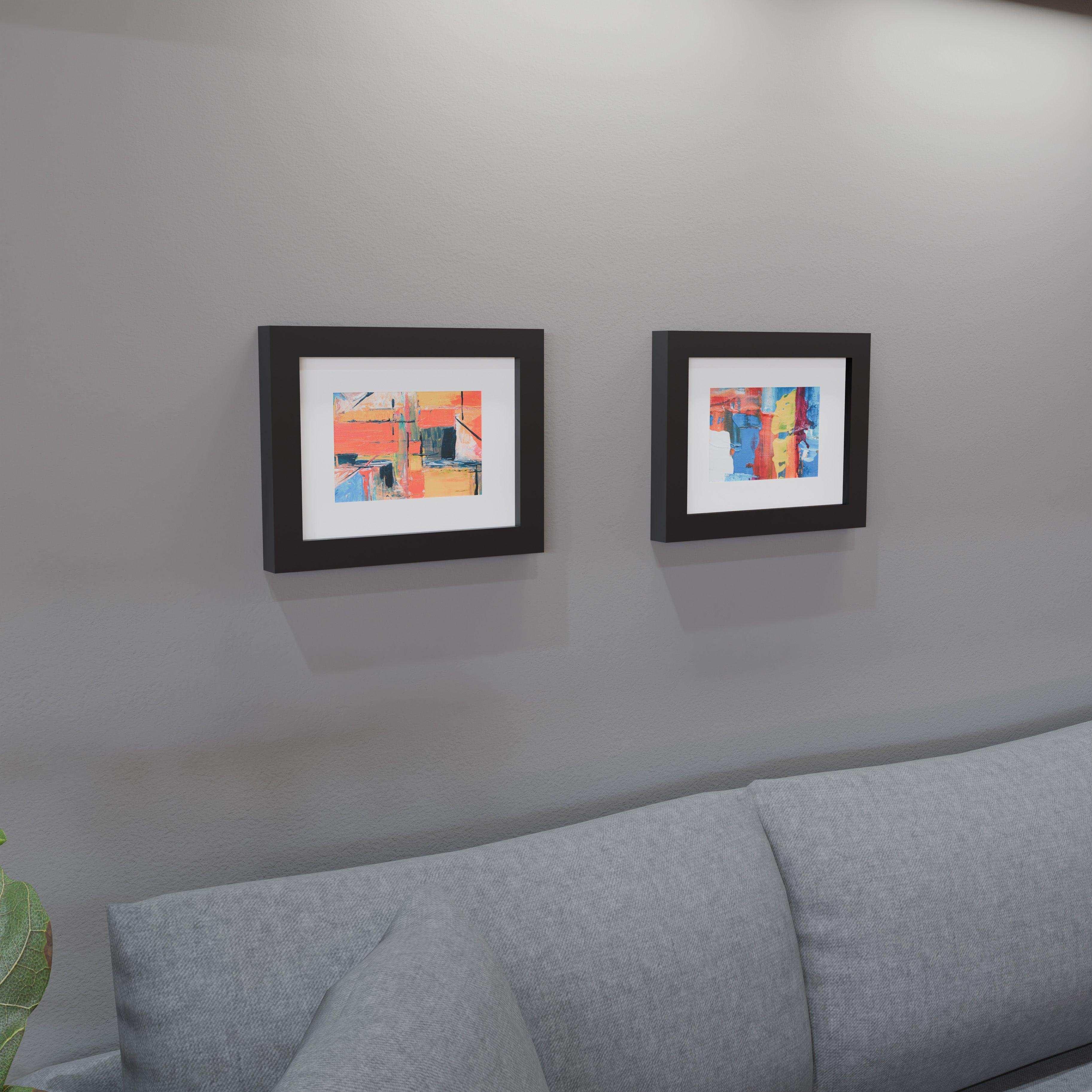 9.5x13 Matted Wood Frame