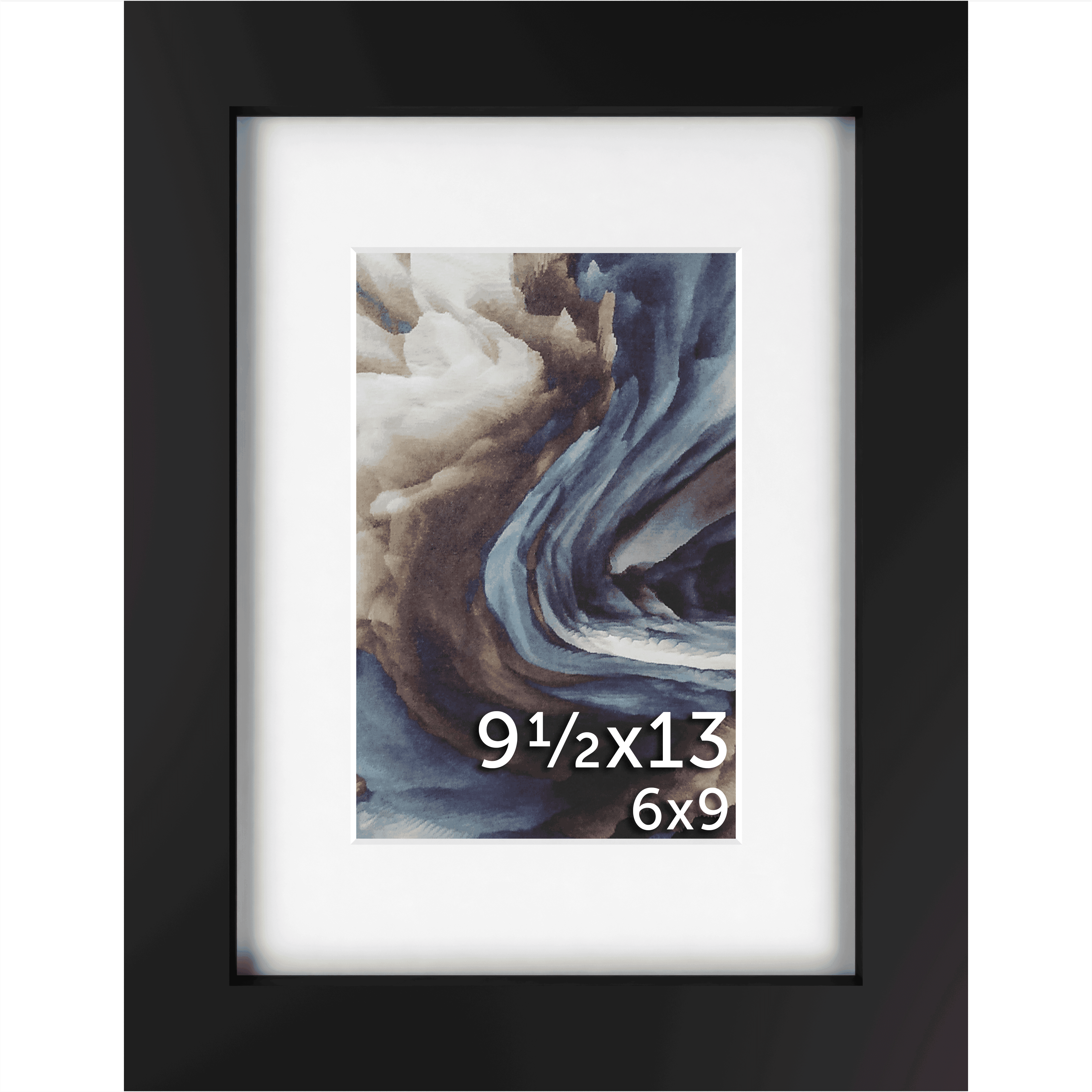 9.5x13 Matted Frame - Frame Amo