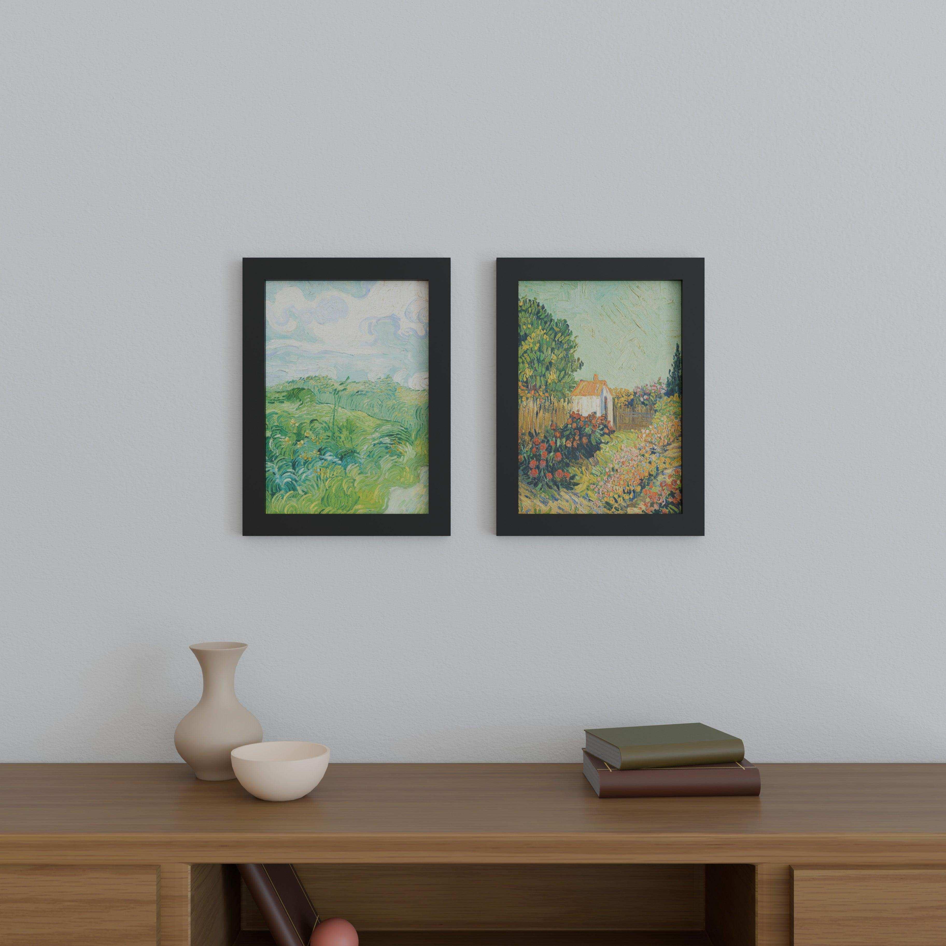 A3 Frame Matted to A4 – Solid Wood Poster Frame with