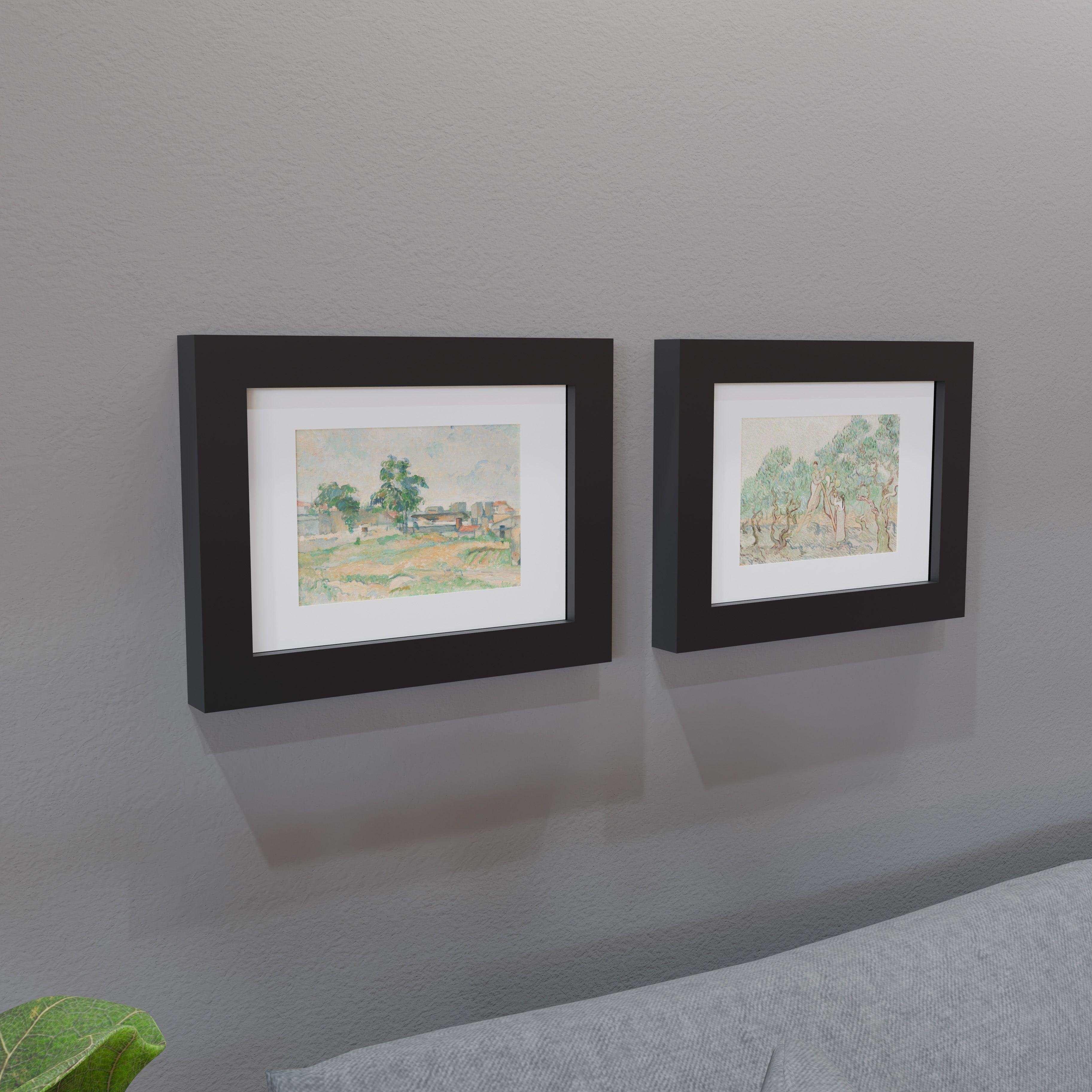 A4 Matted Wood Frame
