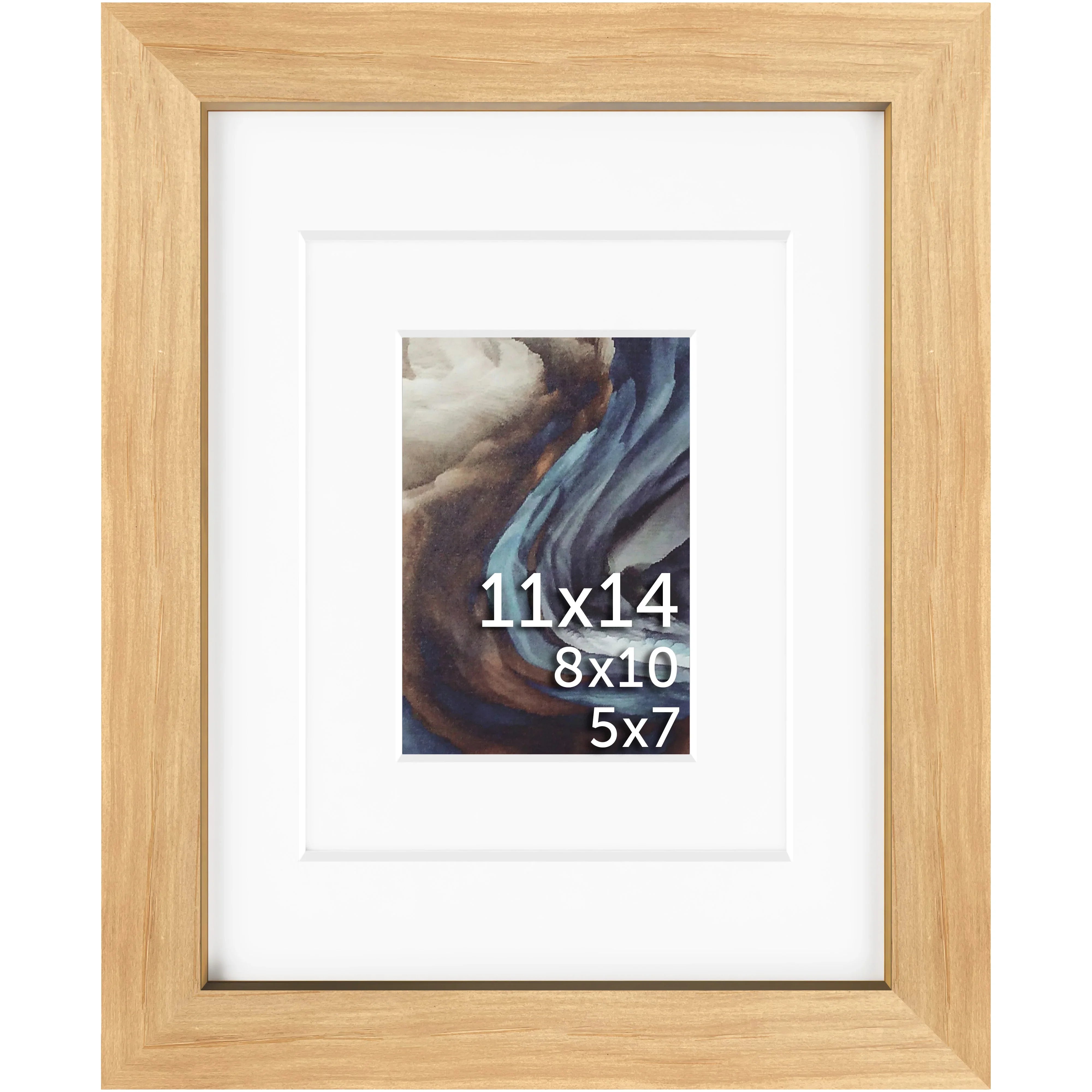 11x14 Multi-Mat Wood Frame