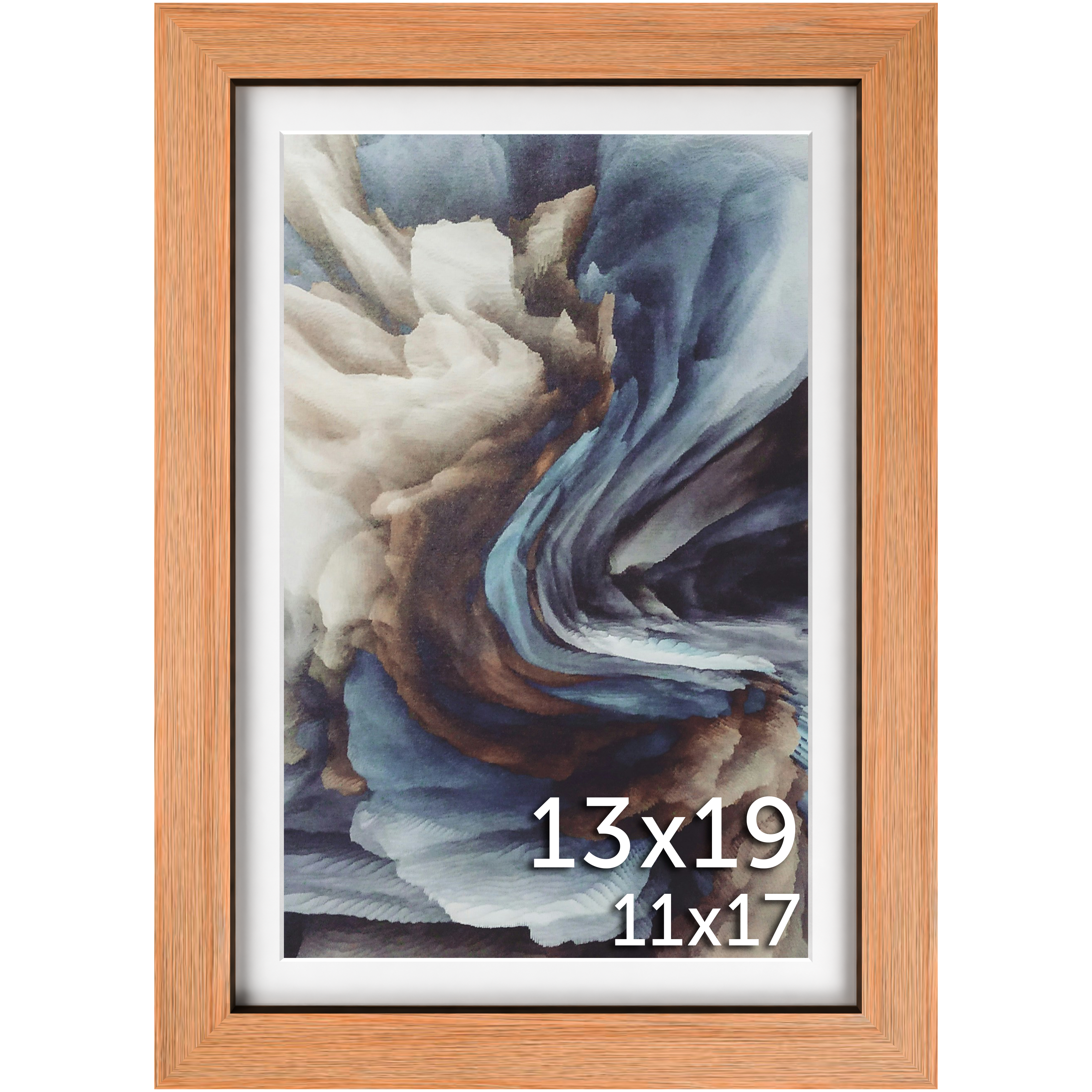 13x19 Wheat Matted Frame - Frame Amo