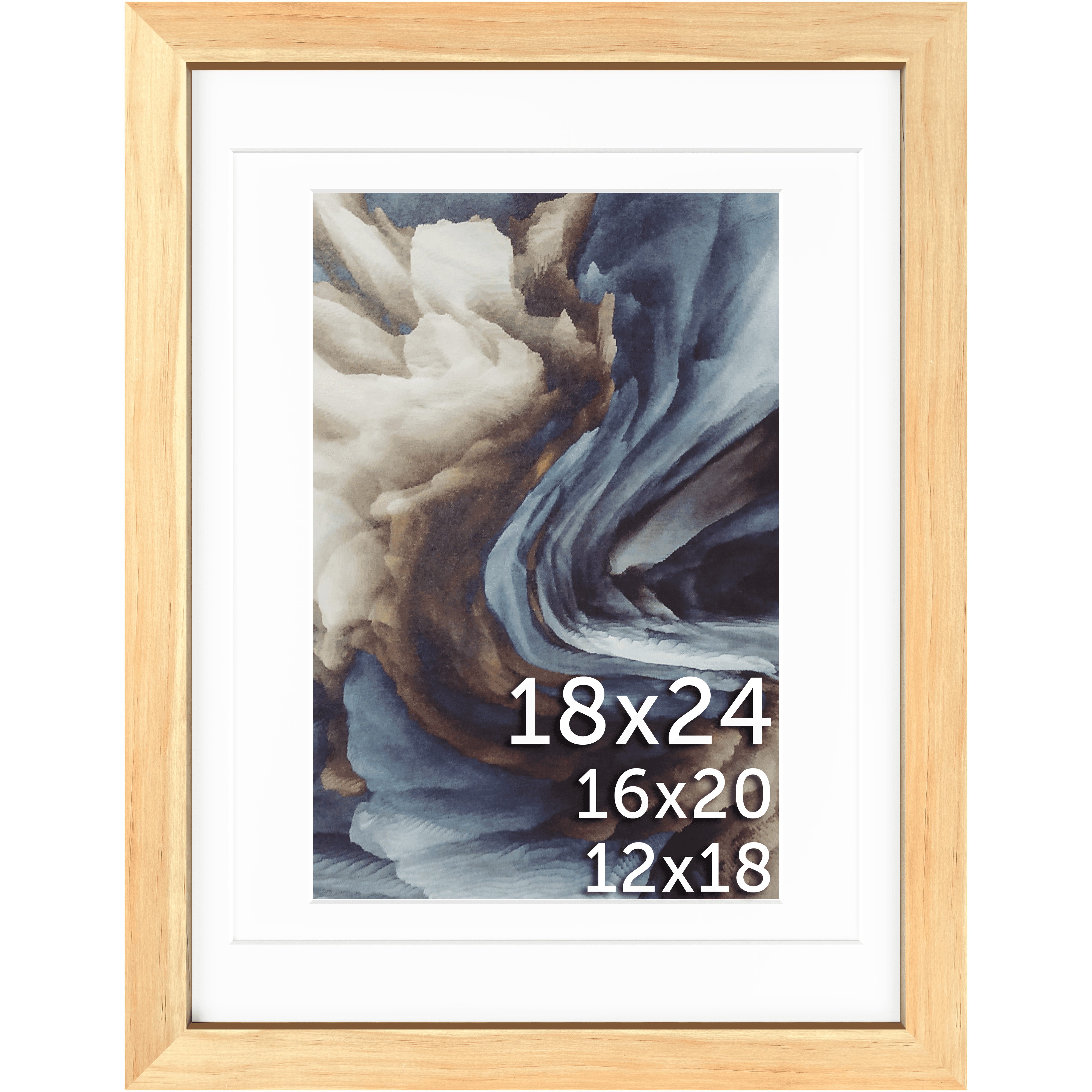 18x24 Multi-Mat Wood Frame