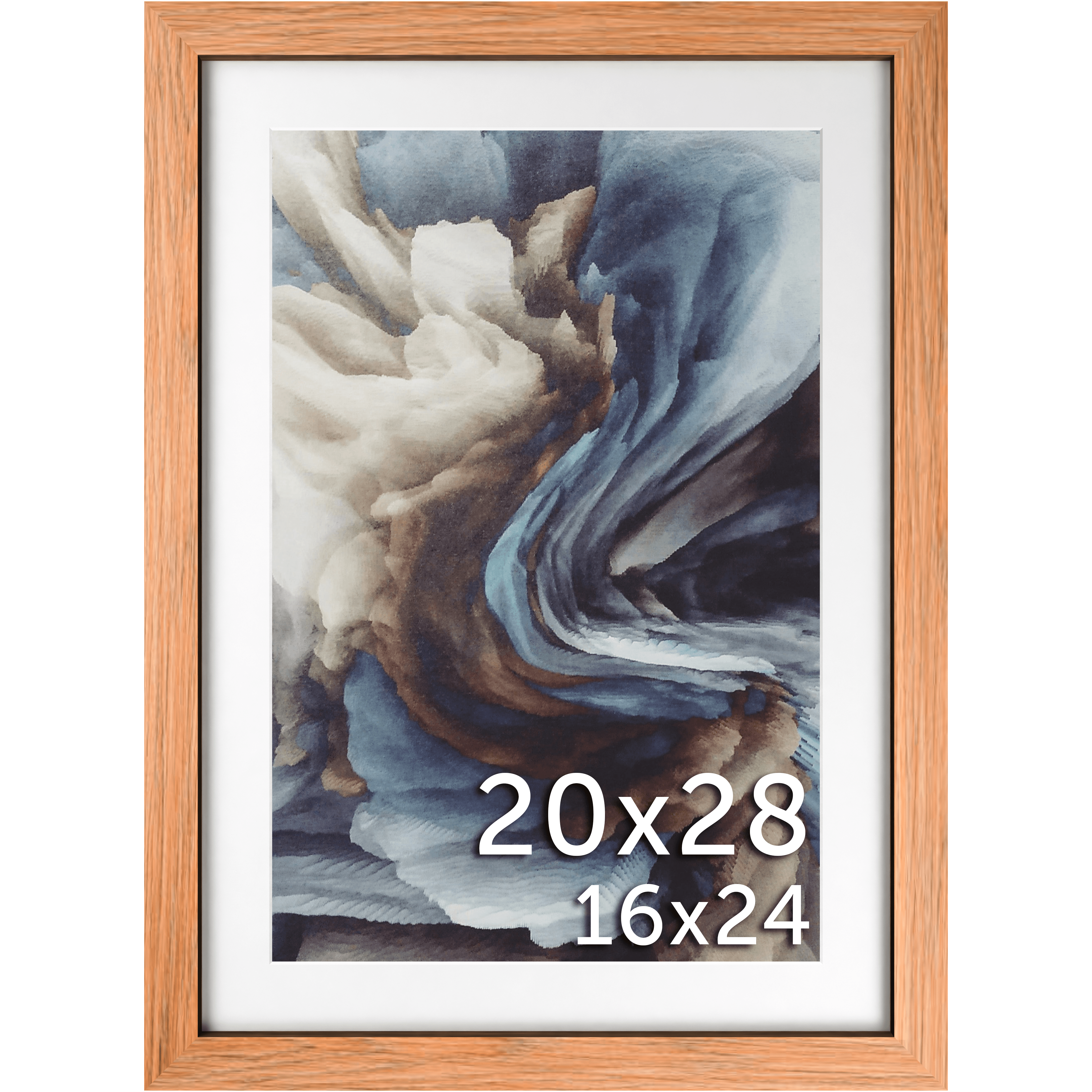 20x28 Wheat Matted Frame - Frame Amo