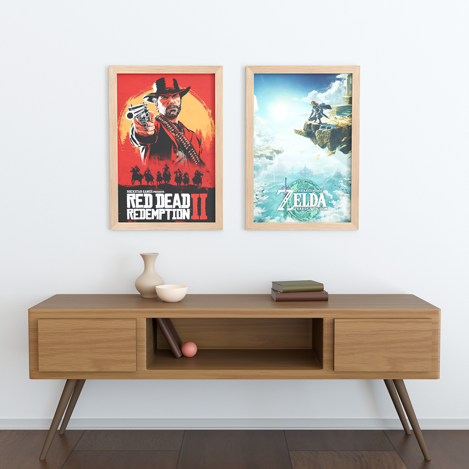 20x30 Matted Wood Frame - Signature Glass