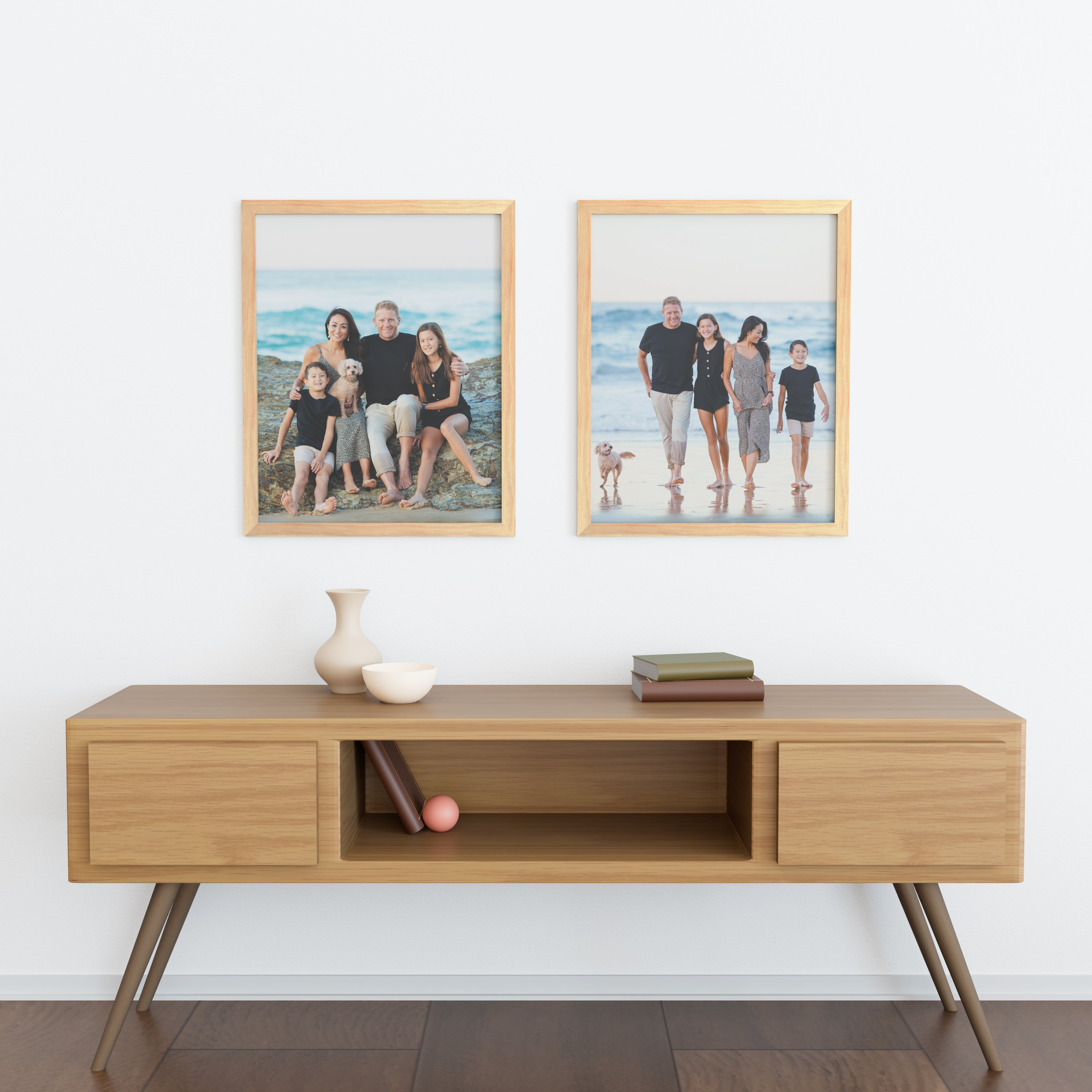 24x30 Matted Wood Frame