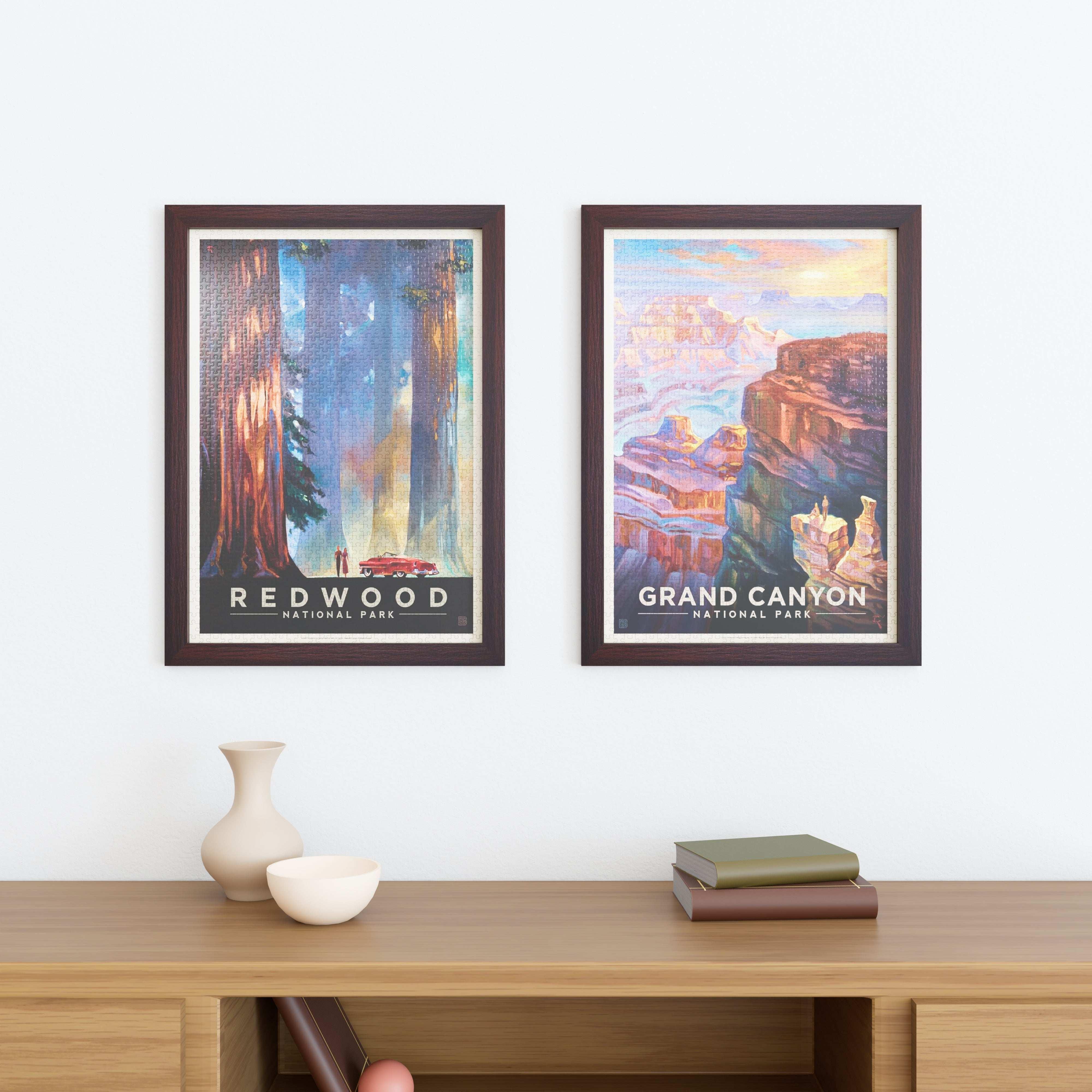20x28 Matted Wood Frame