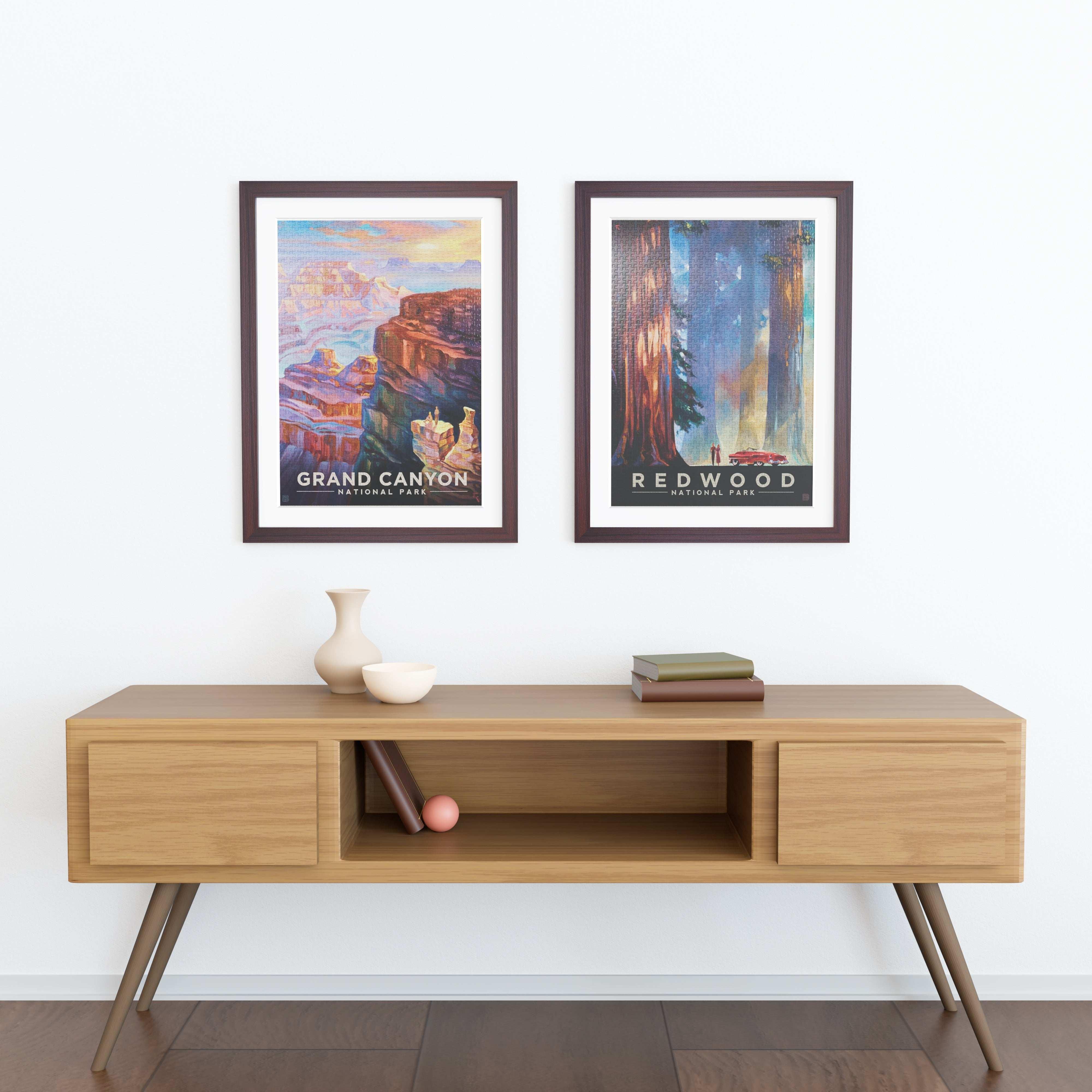 24x32 Matted Wood Frame