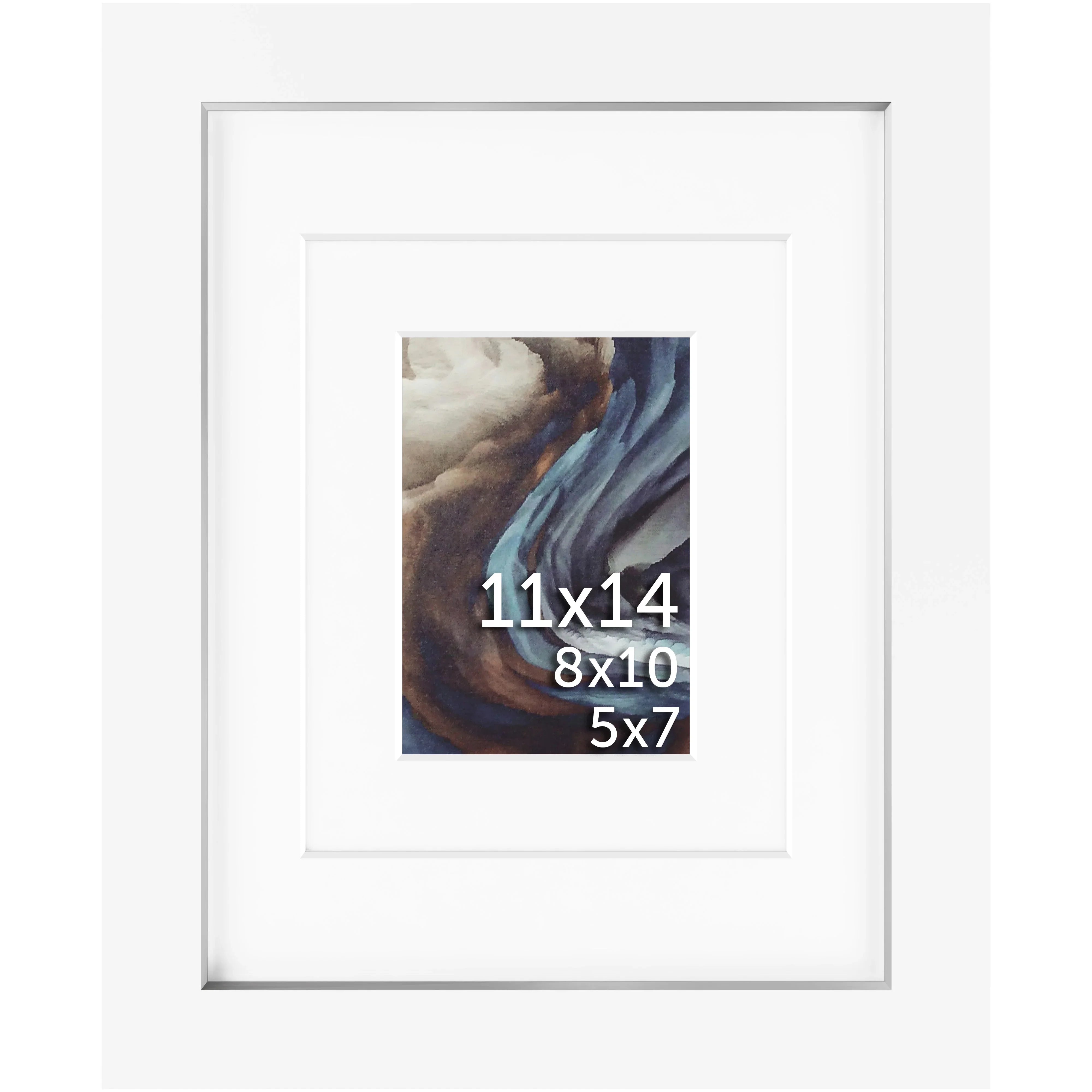 11x14 Multi-Mat Wood Frame