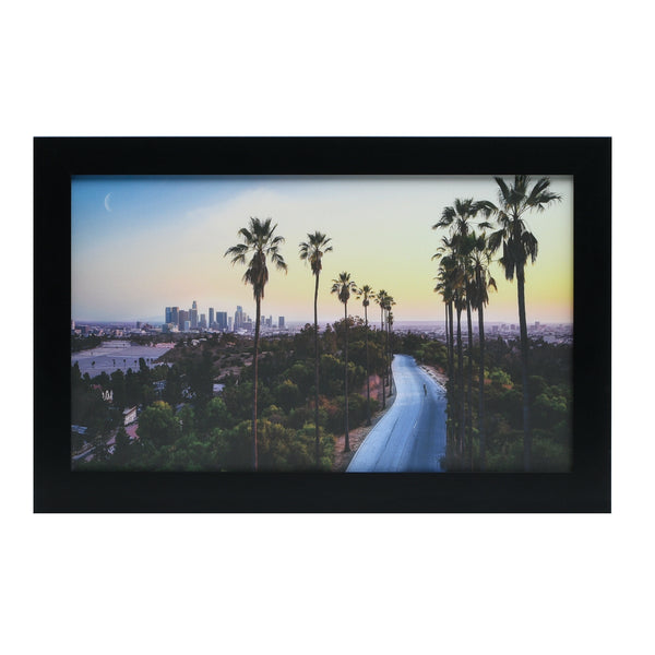 12x20 Wood Poster Frame with Tempered Glass Front, 1.5 inch Wide and 1 inch Thick Border