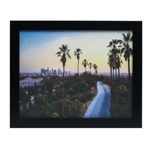 14x18 Wood Poster Frame with Tempered Glass Front, 1.5 inch Wide and 1 inch Thick Border