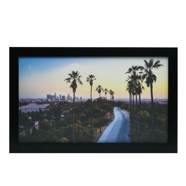 14x24 Wood Poster Frame with Tempered Glass Front, 1.5 inch Wide and 1 inch Thick Border