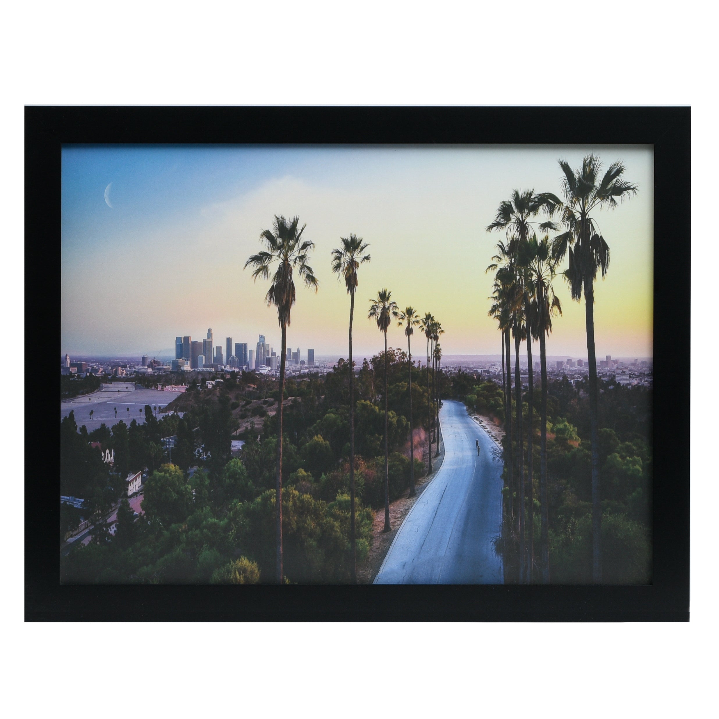 18x24 Wood Poster Frame with Tempered Glass Front, 1.5 inch Wide and 1 inch Thick Border