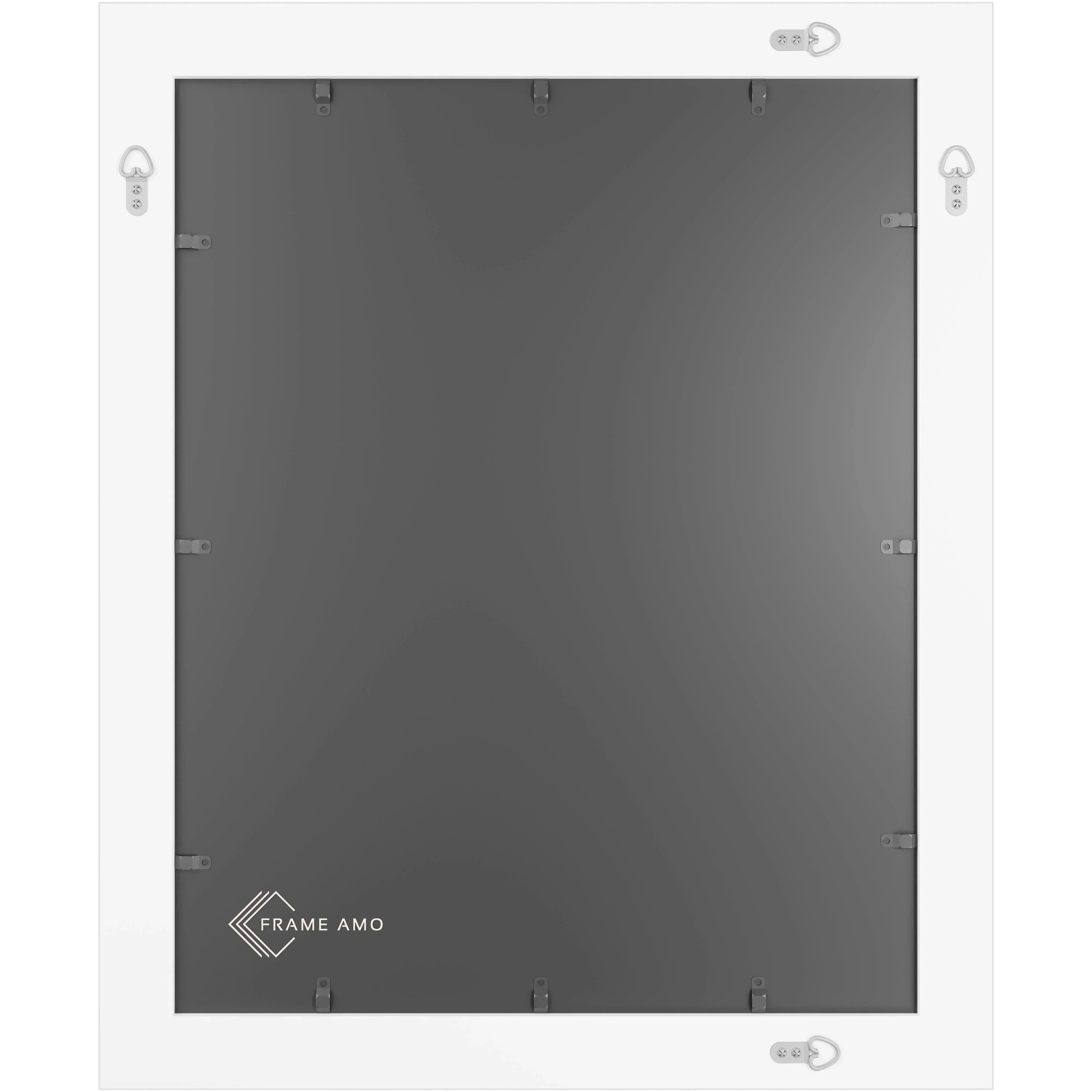 24x32 Frame Matted to 20x28 – Solid Wood Poster Frame with