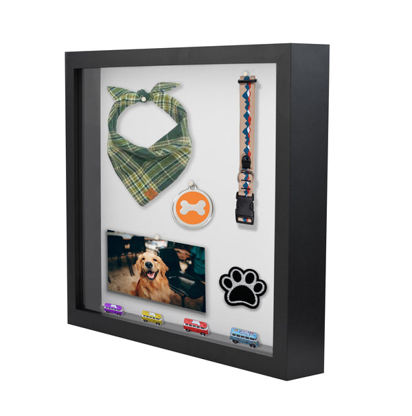 12x15 Modern Shadow Box Frame with Tempered Glass, for Display Items or Posters, 2.5 Inch Thick