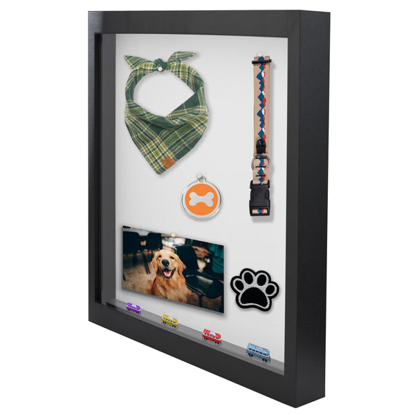12x20 Modern Shadow Box Frame with Tempered Glass, for Display Items or Posters, 2.5 Inch Thick