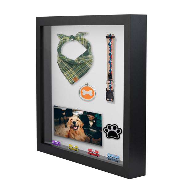 13x16 Modern Shadow Box Frame with Tempered Glass, for Display Items or Posters, 2.5 Inch Thick