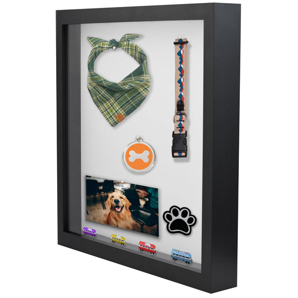 14x20 Modern Shadow Box Frame with Tempered Glass, for Display Items or Posters, 2.5 Inch Thick