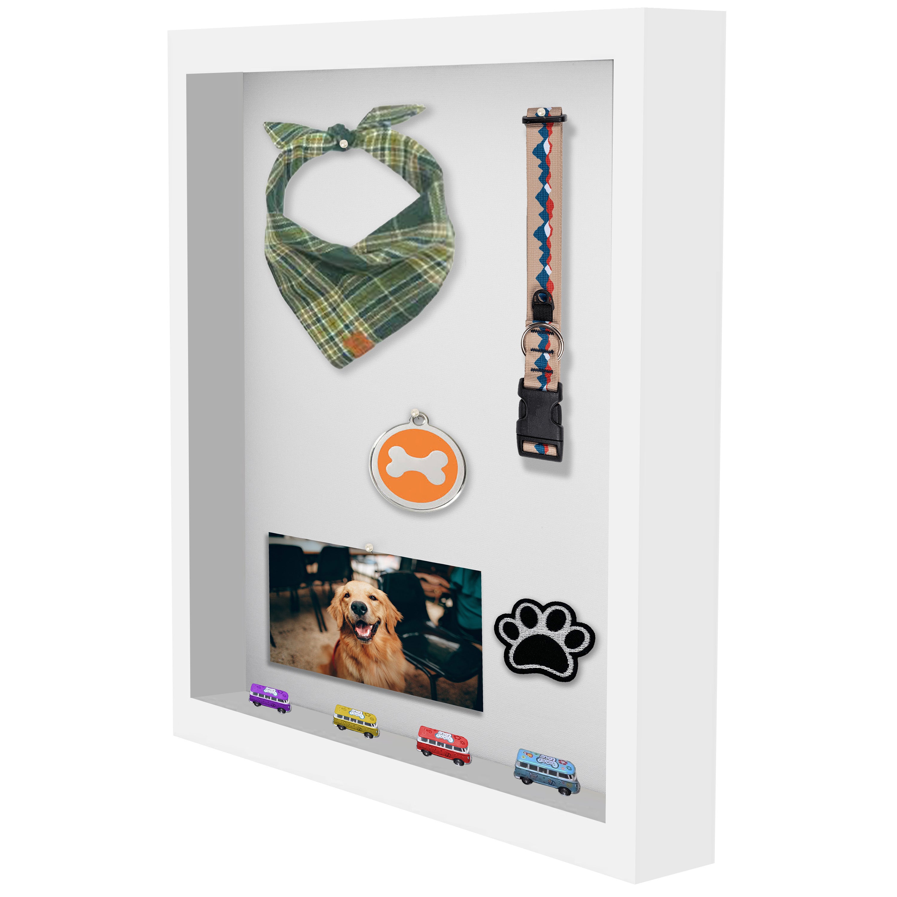 16x20 Modern Shadow Box Frame with Tempered Glass, for Display Items or Posters, 2.5 Inch Thick