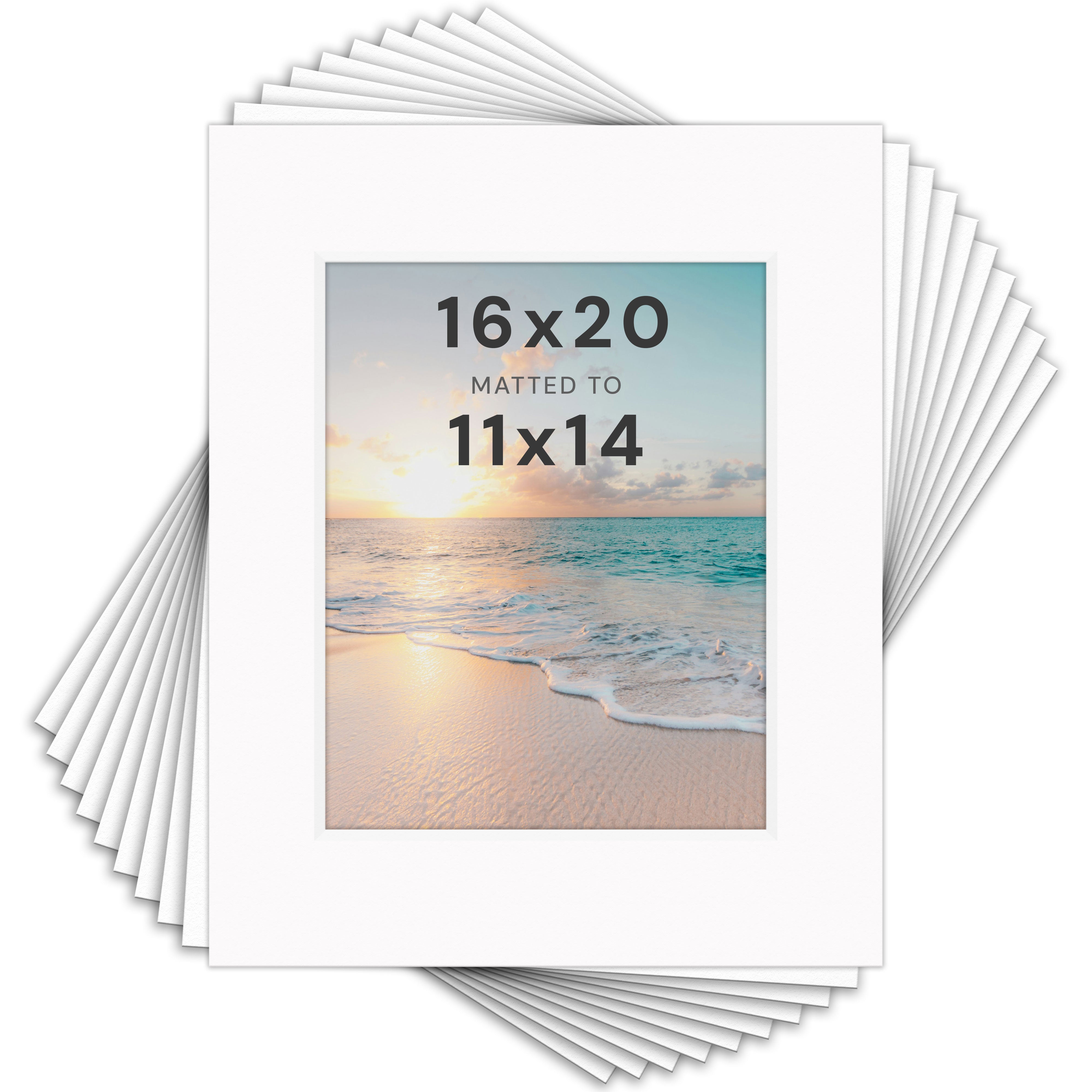 White Mats For Picture Frame - 16x20