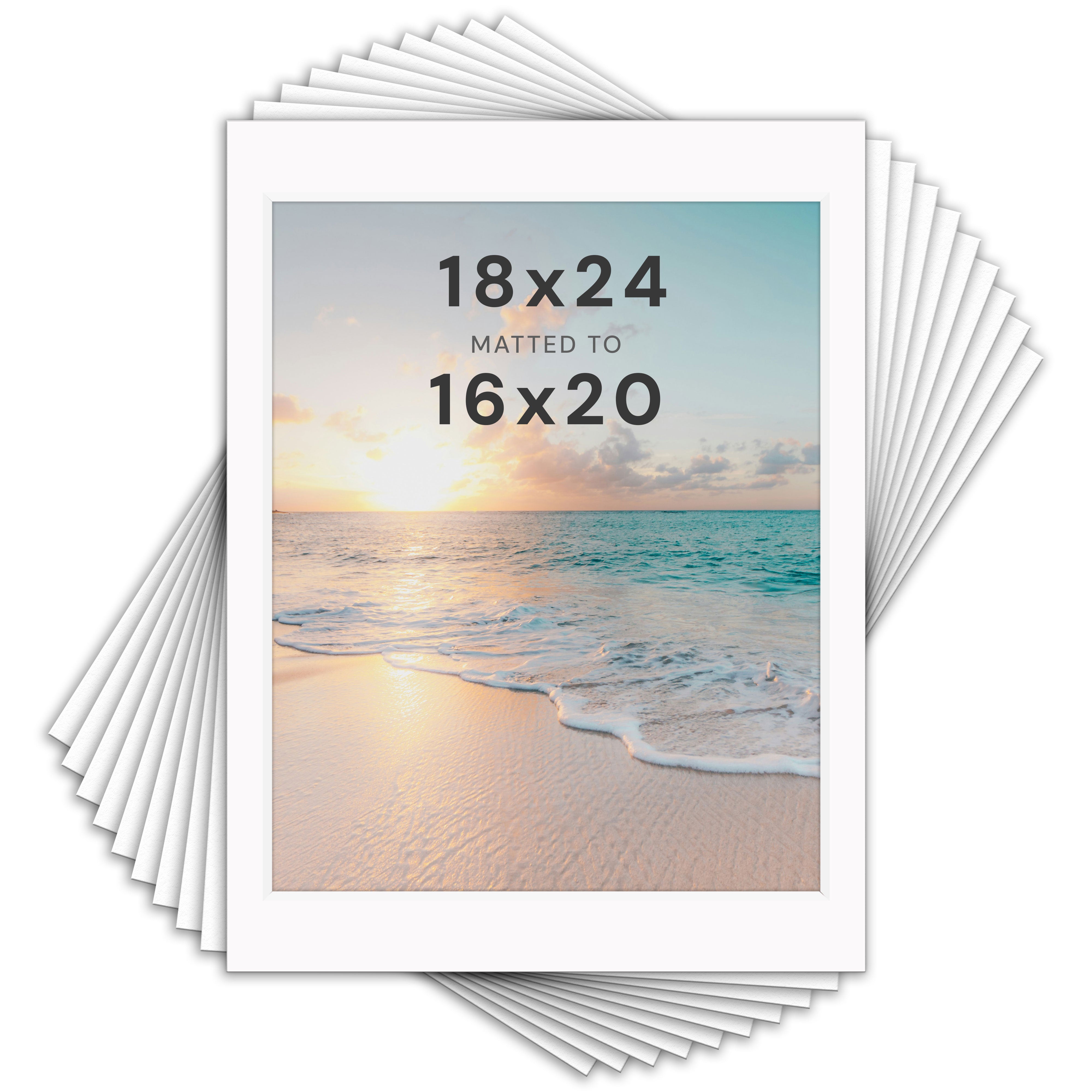 White Mats For Picture Frame - 18x24