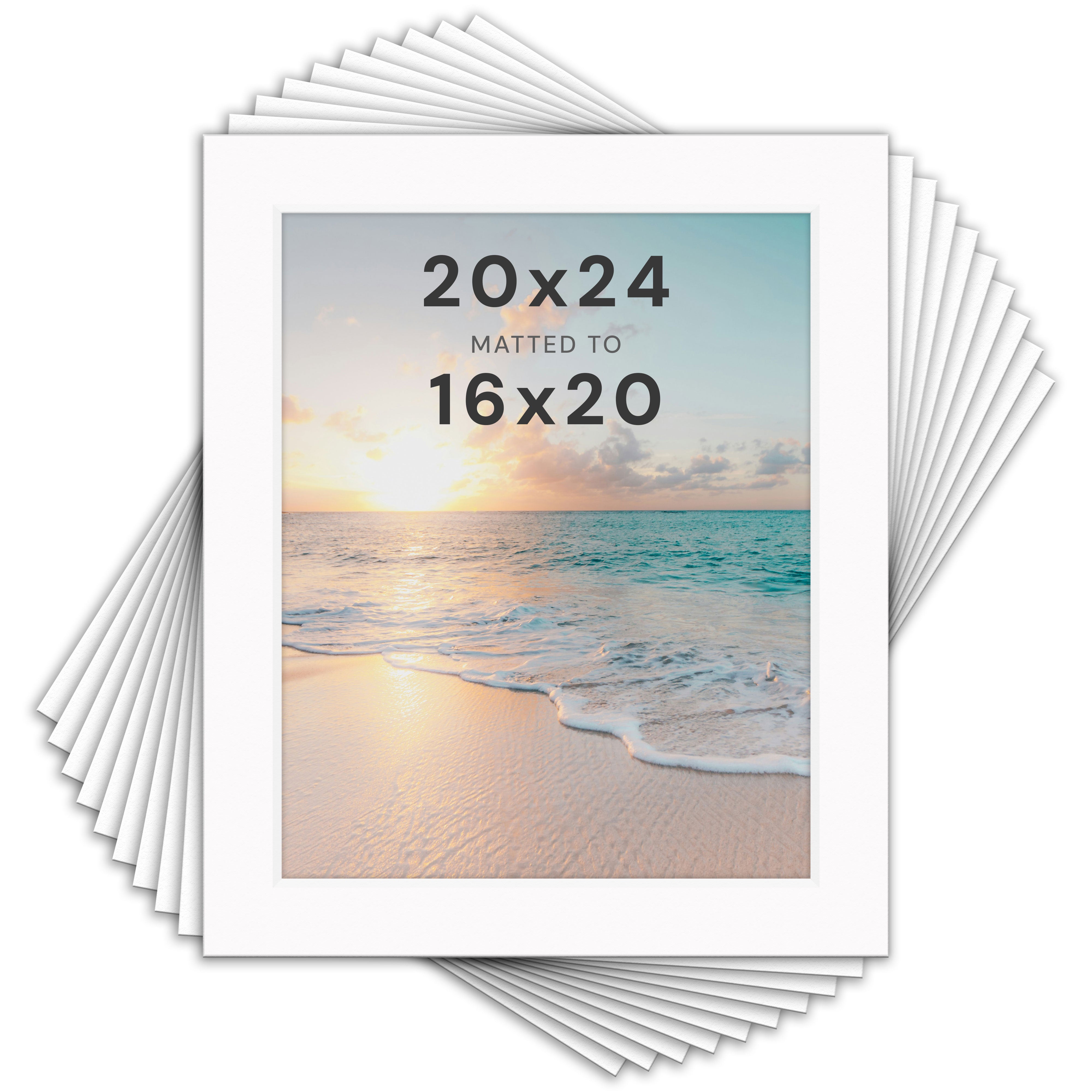 White Mats For Picture Frame - 20x24