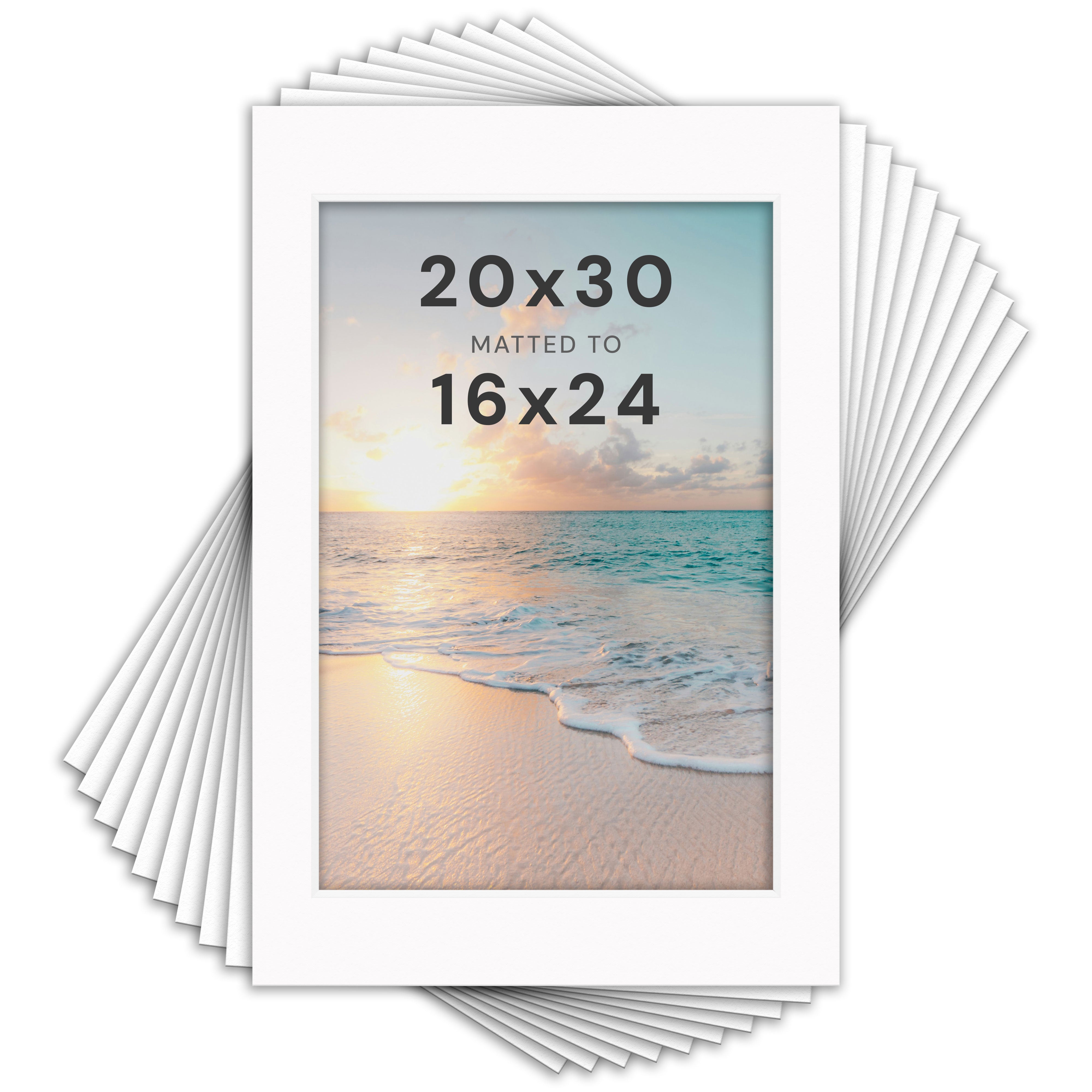White Mats For Picture Frame - 20x30