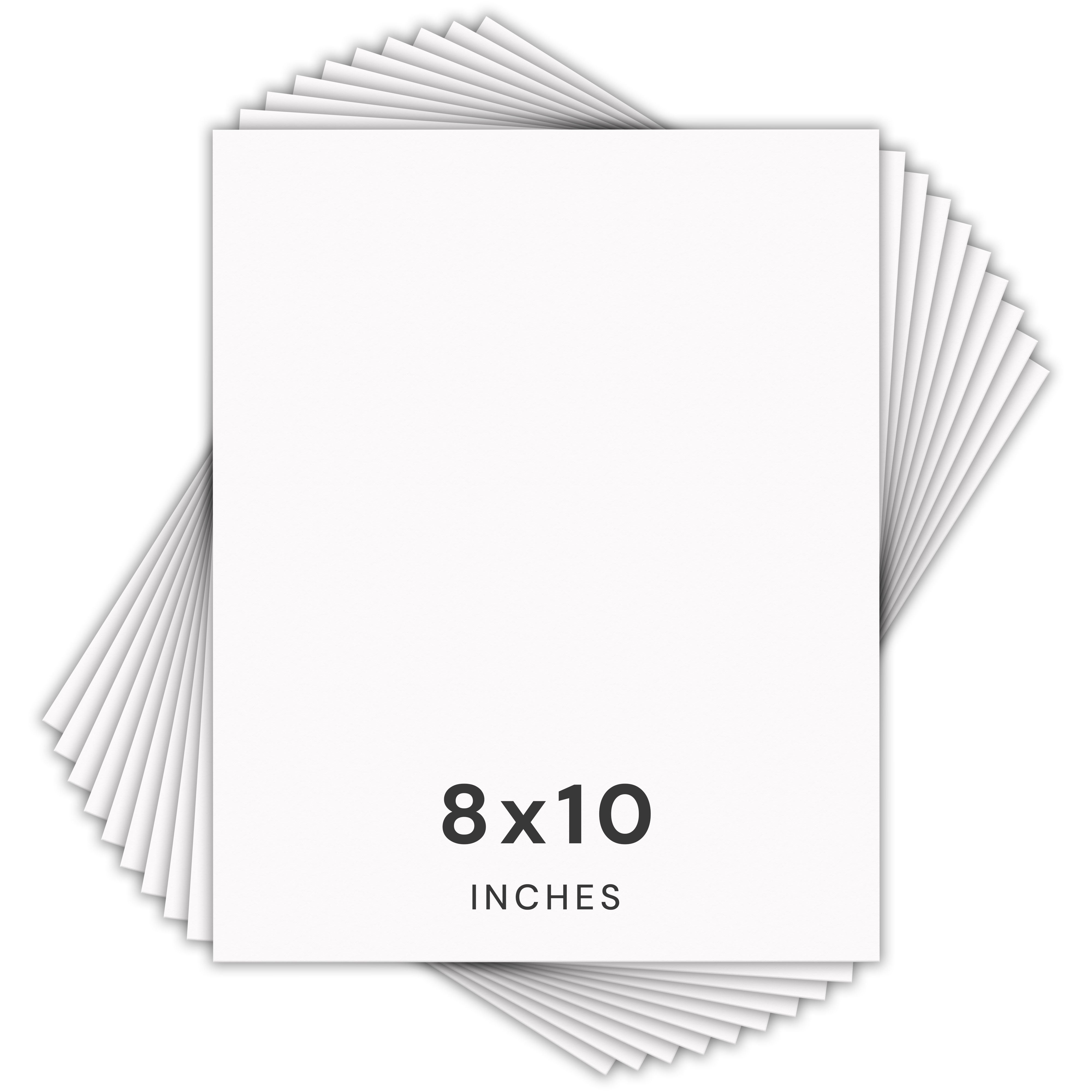 White Mats For Picture Frame - 8x10