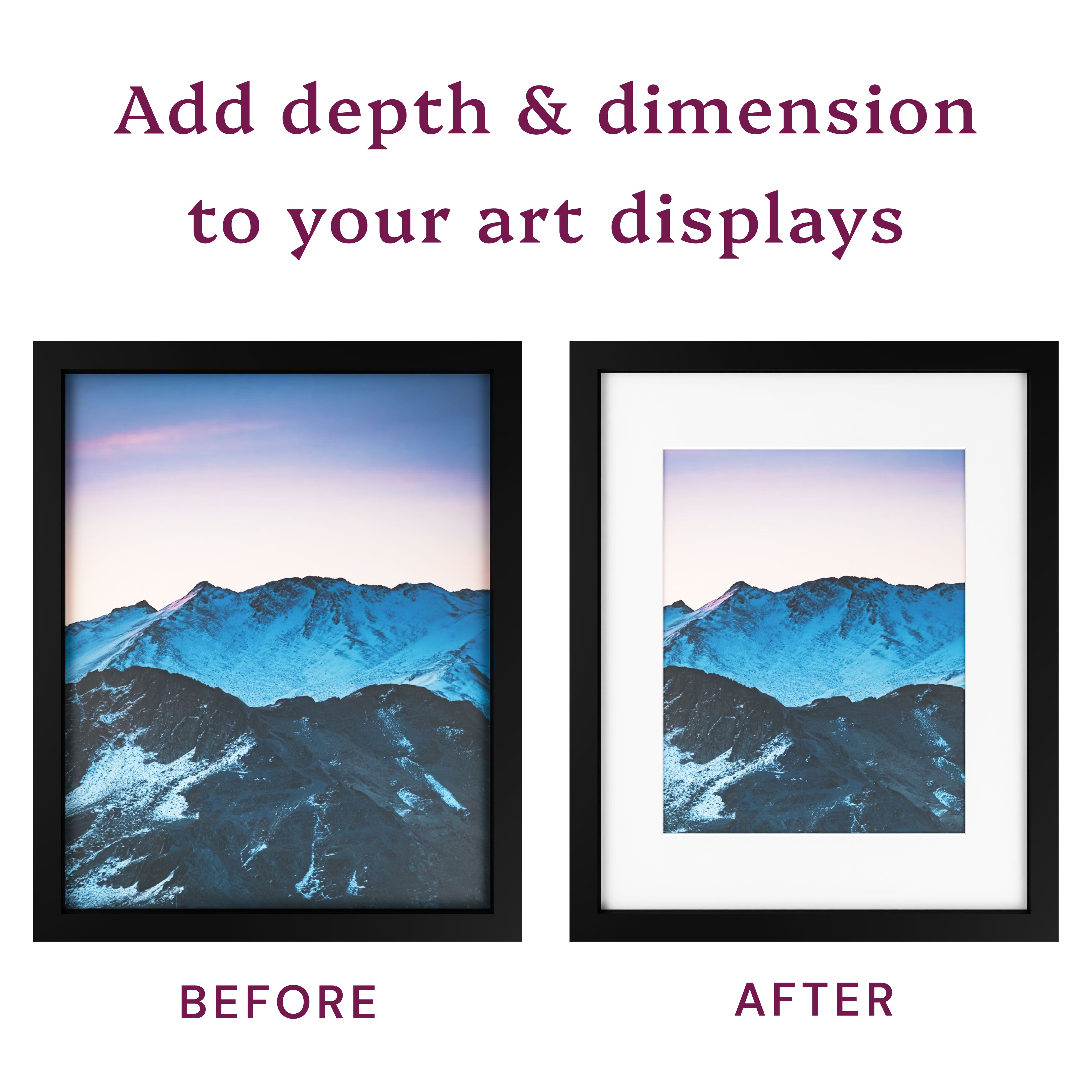 White Mats For Picture Frame - 8x10