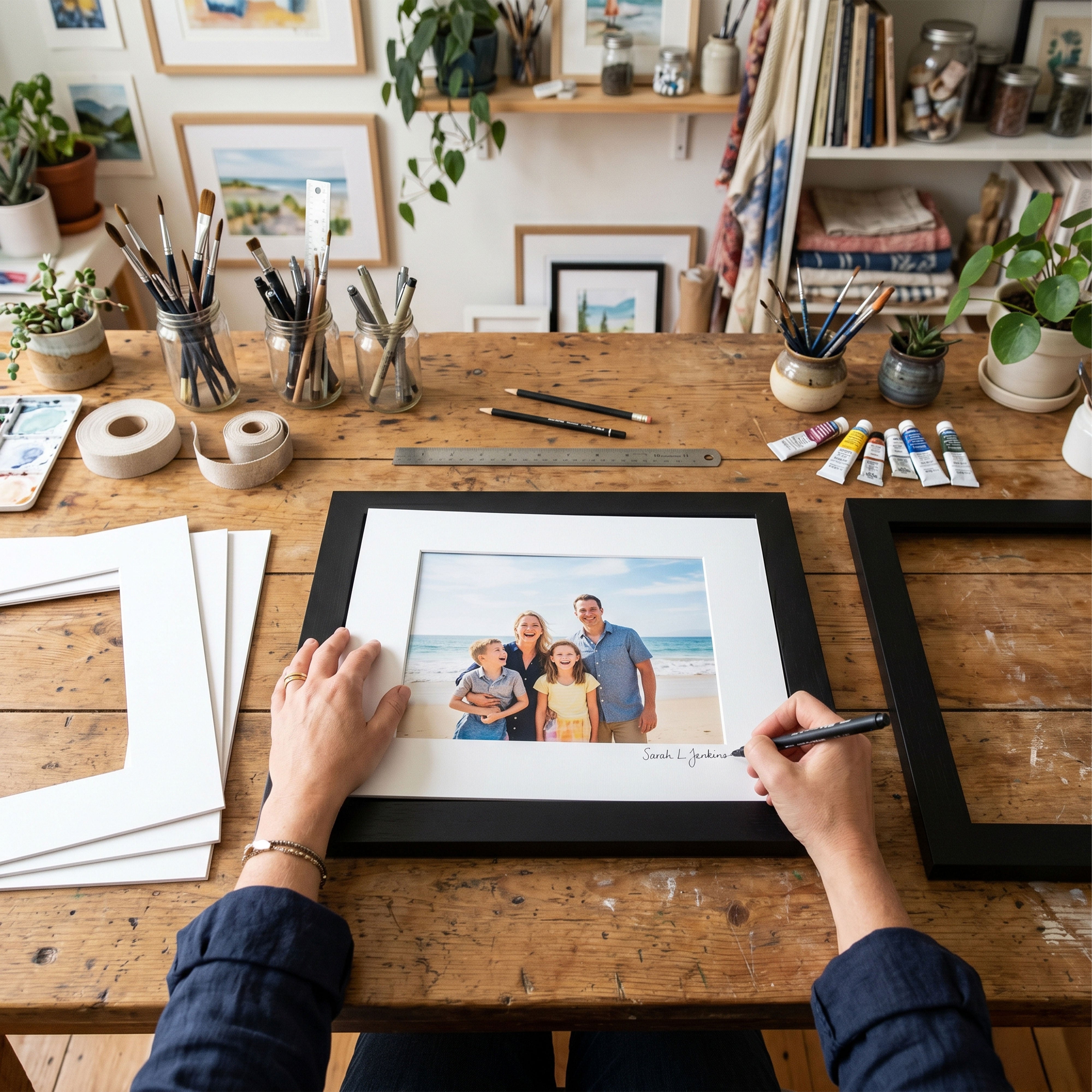 White Mats For Picture Frame - 8x10