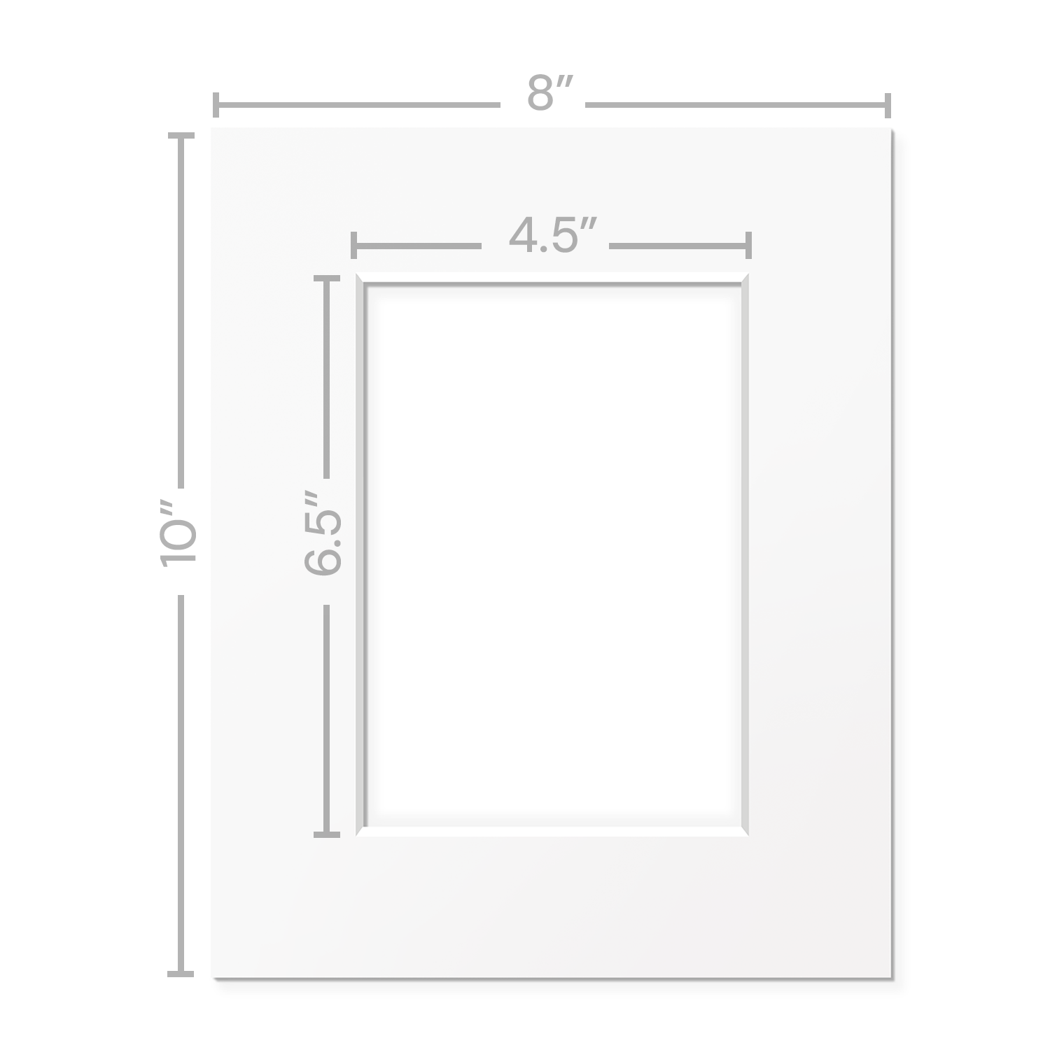 White Mats For Picture Frame - 8x10