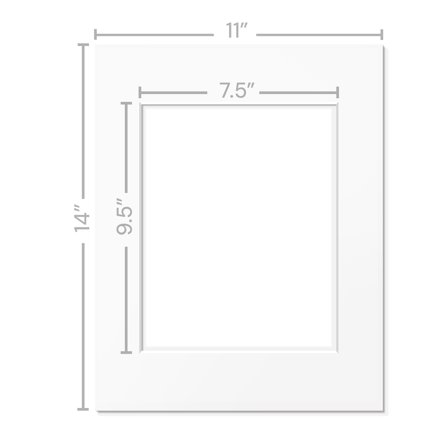 White Mats For Picture Frame - 11x14