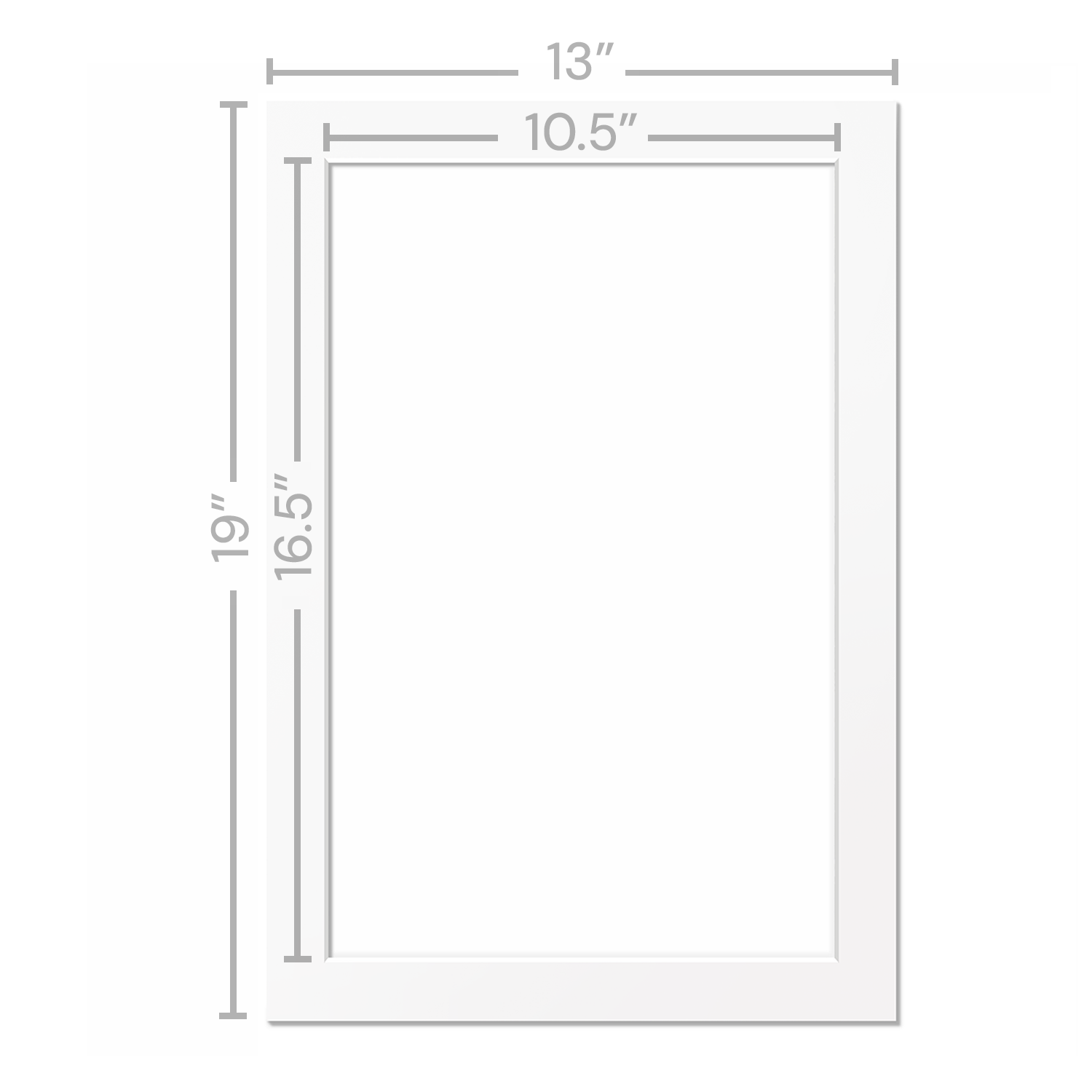 White Mats For Picture Frame - 13x19