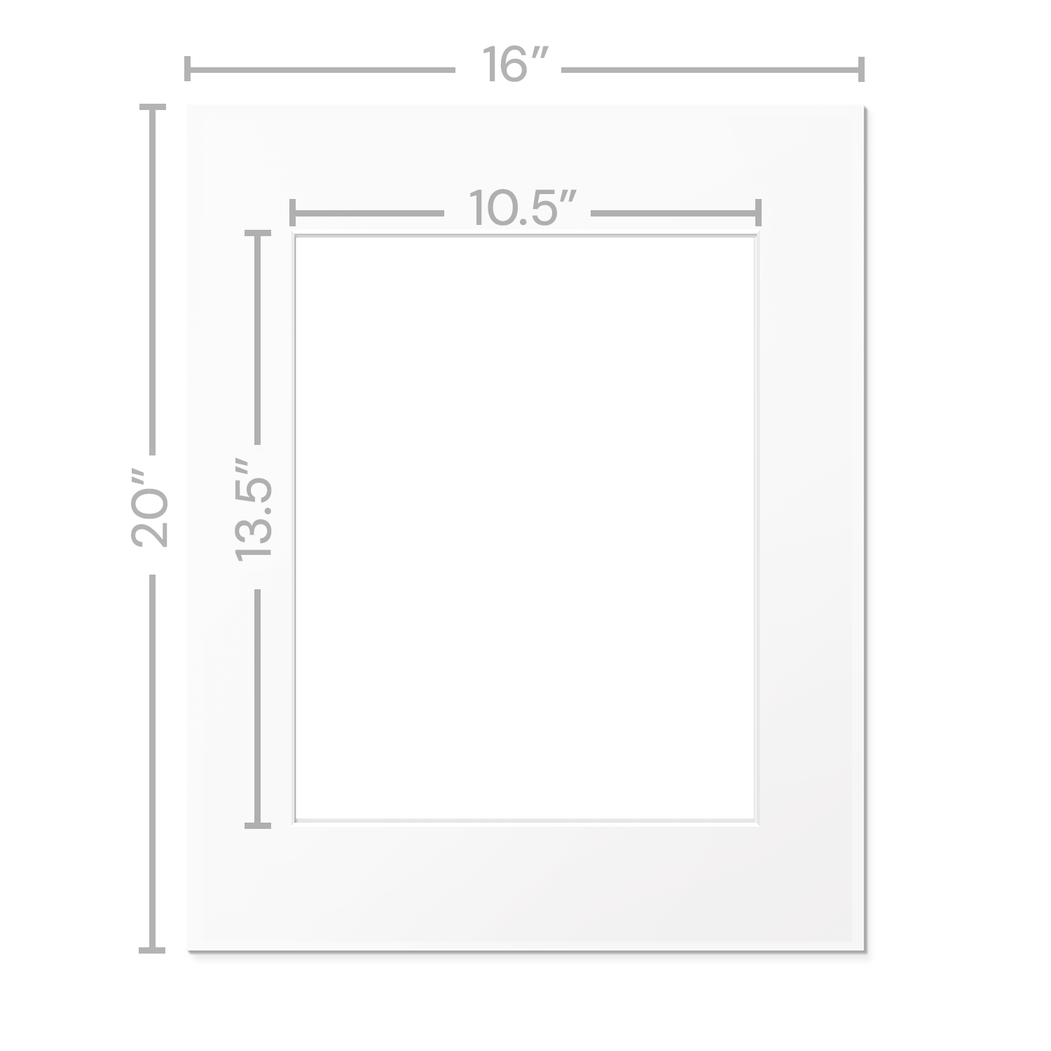 White Mats For Picture Frame - 16x20