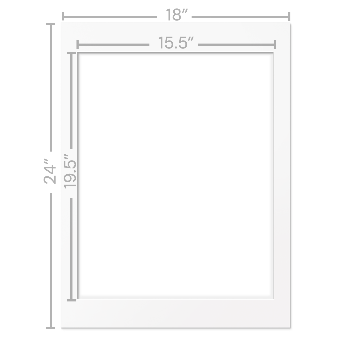 White Mats For Picture Frame - 18x24