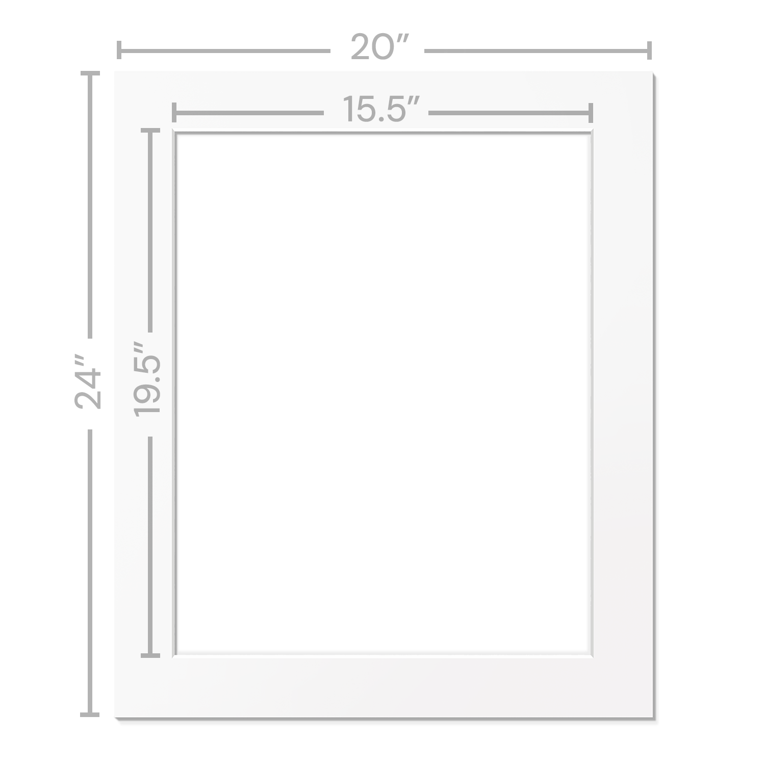 White Mats For Picture Frame - 20x24