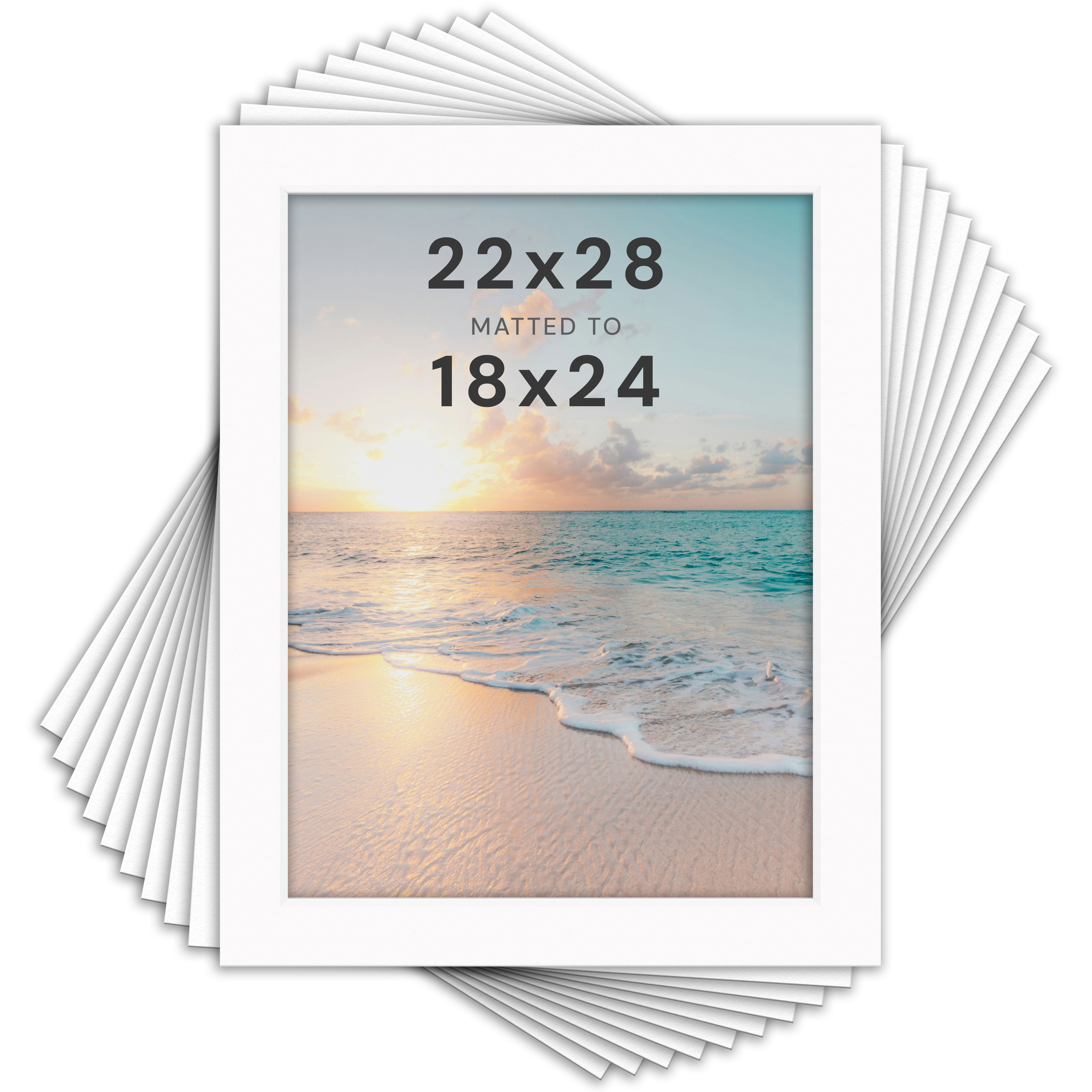 White Mats For Picture Frame - 22x28