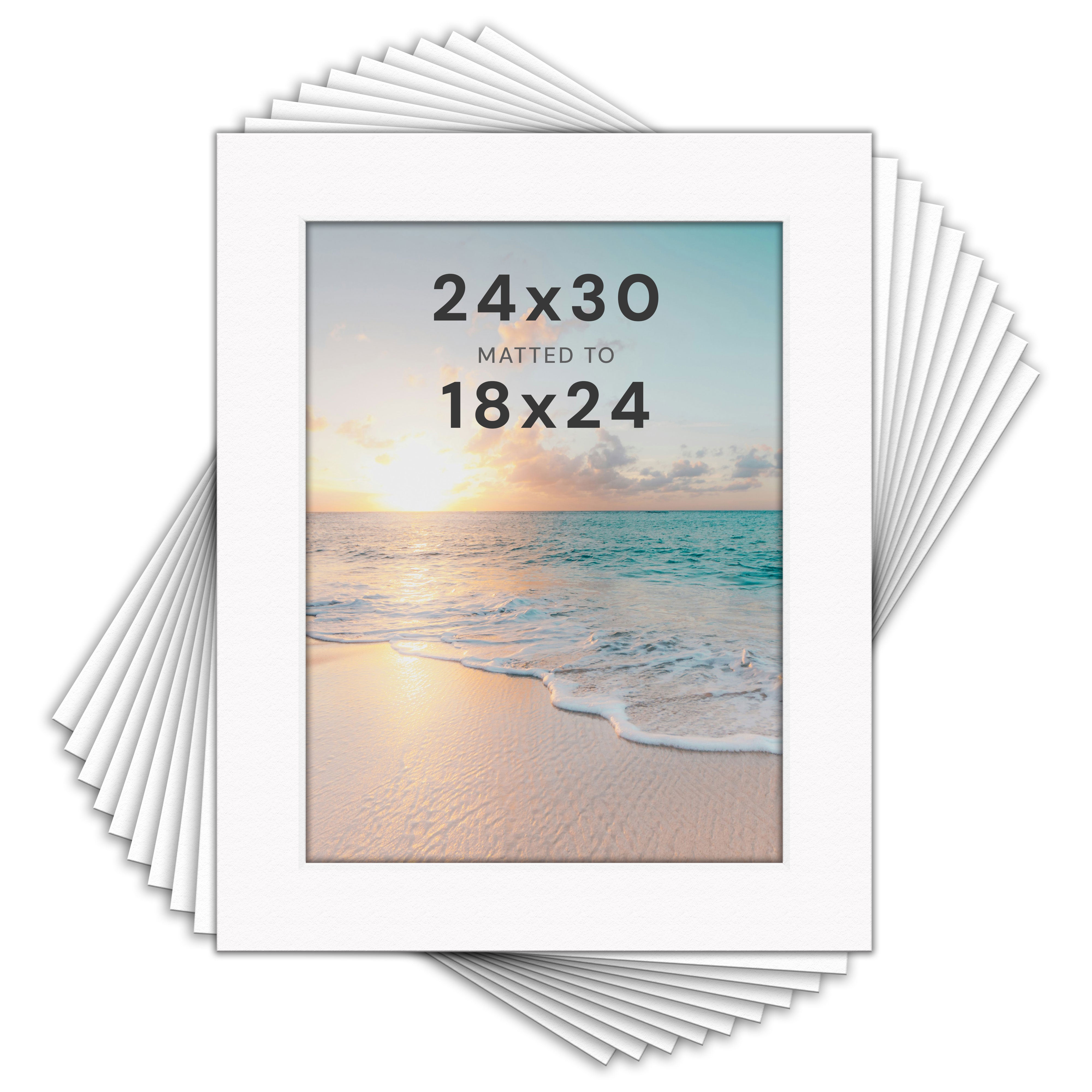 White Mats For Picture Frame - 24x30