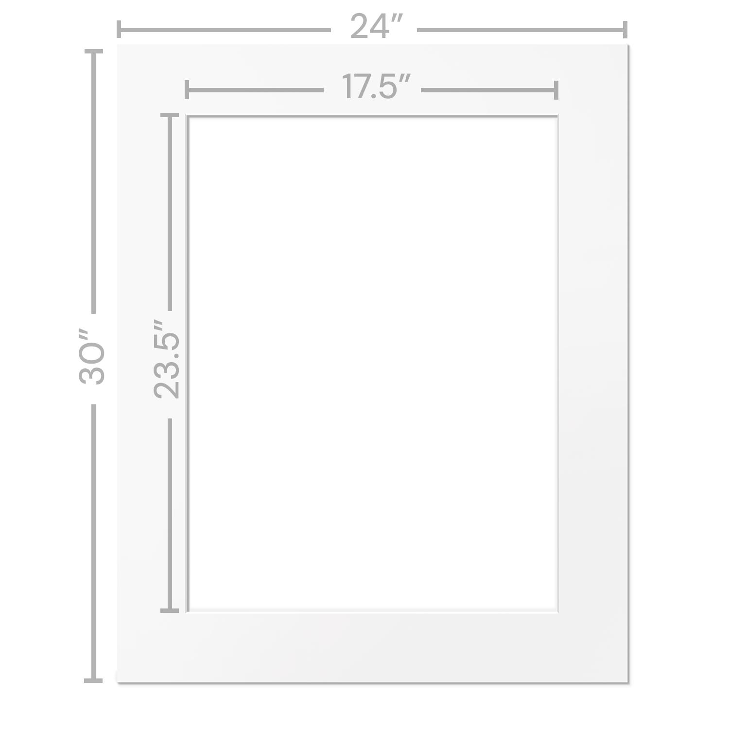 White Mats For Picture Frame - 24x30
