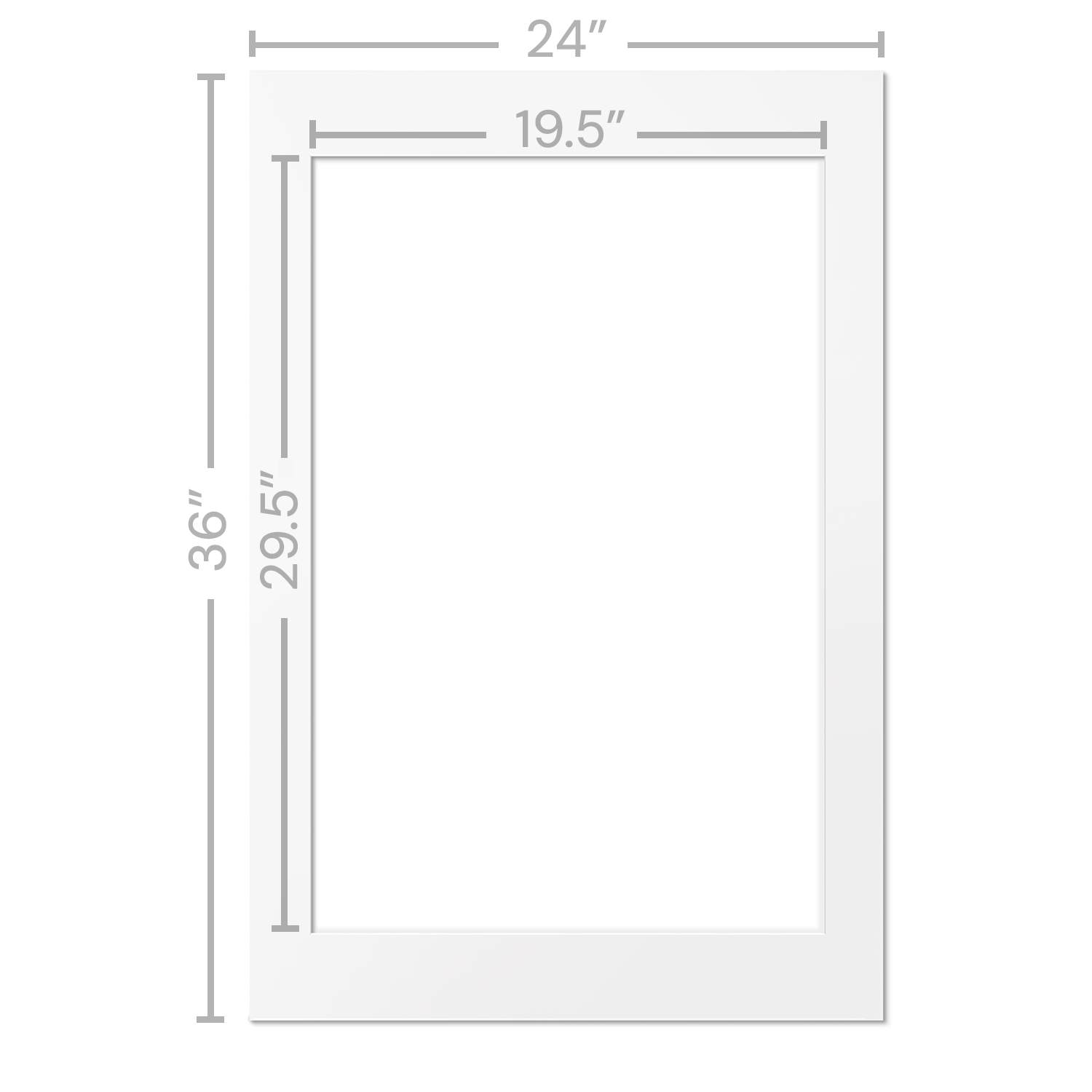 White Mats For Picture Frame - 24x36