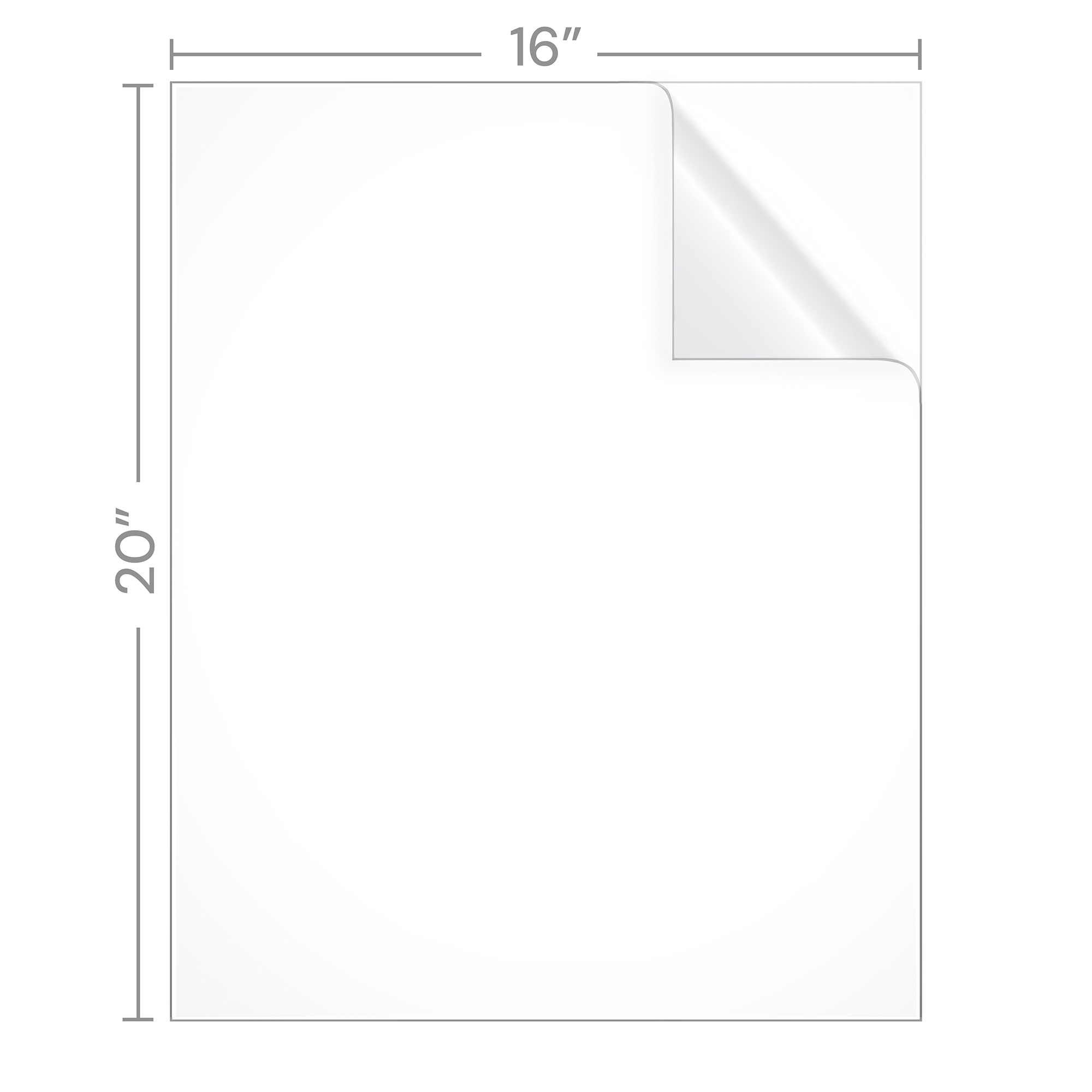 Precut Plexiglass Sheet - 16x20