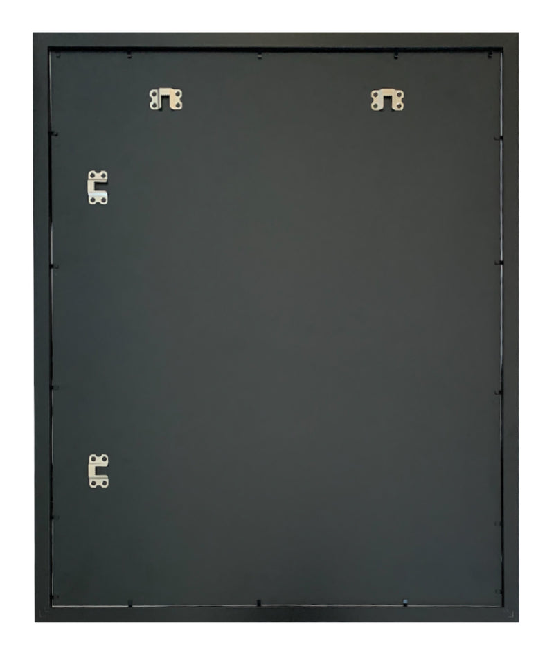 20x24 Modern Black Picture Frame, 1 inch Border - Frame Amo
