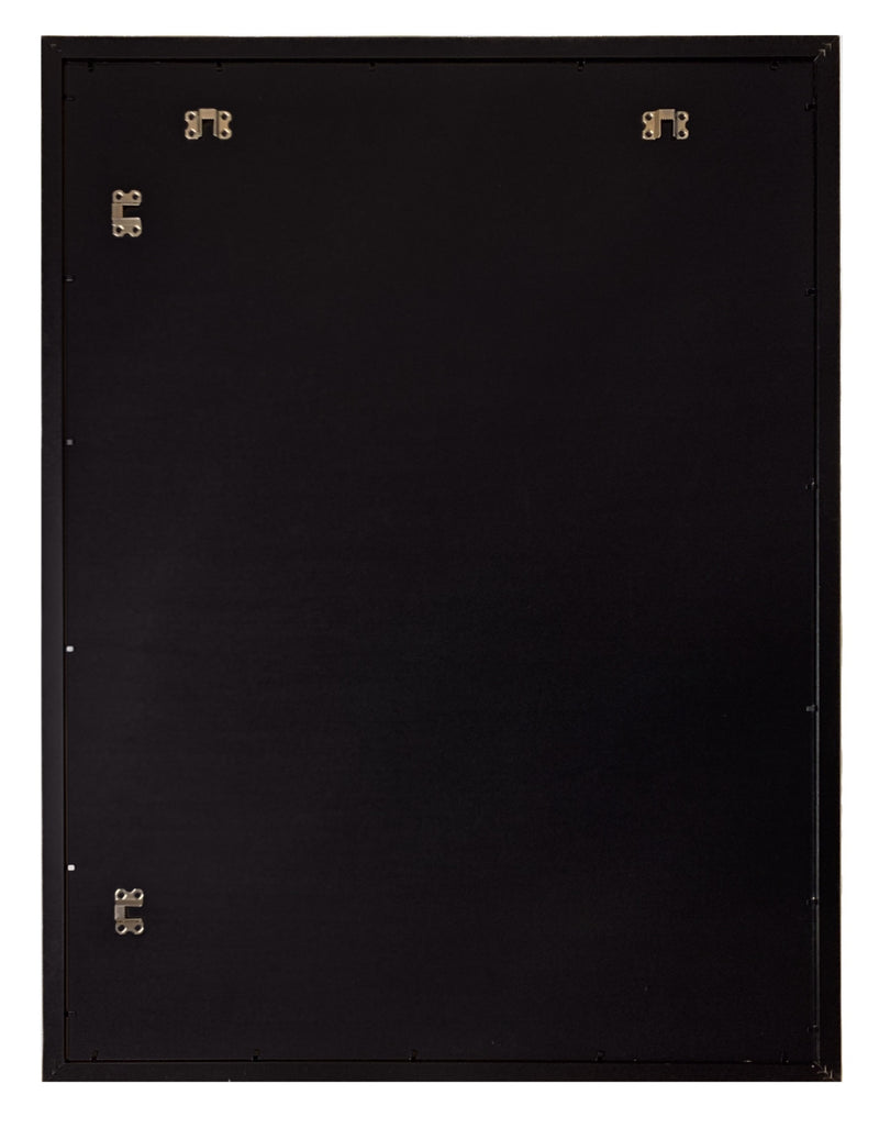 24x32-20x28 Modern Black Frame, with White Mat