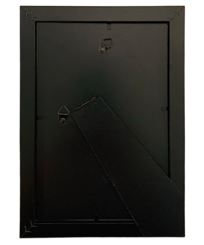 6x9 Modern Black Picture Frame, 1 inch Border - Frame Amo