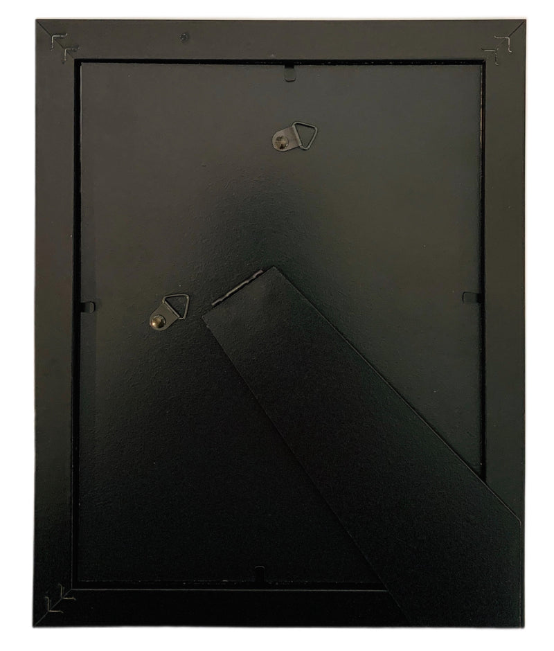 7x9 Modern Black Picture Frame, 1 inch Border - Frame Amo