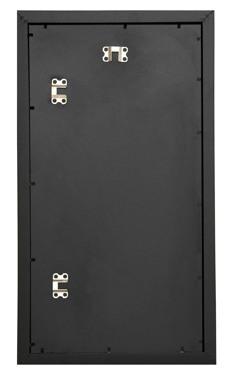 10x19 Modern Black Picture Frame, 1 inch Border
