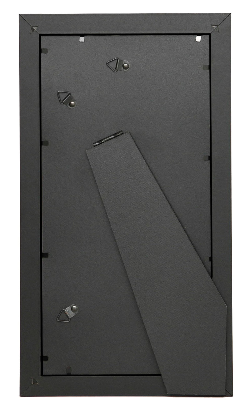 6x12 Modern Black Picture Frame, 1 inch Border