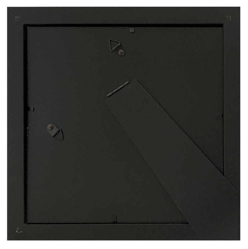 8x8 Modern Black Picture Frame, 1 inch Border - Frame Amo